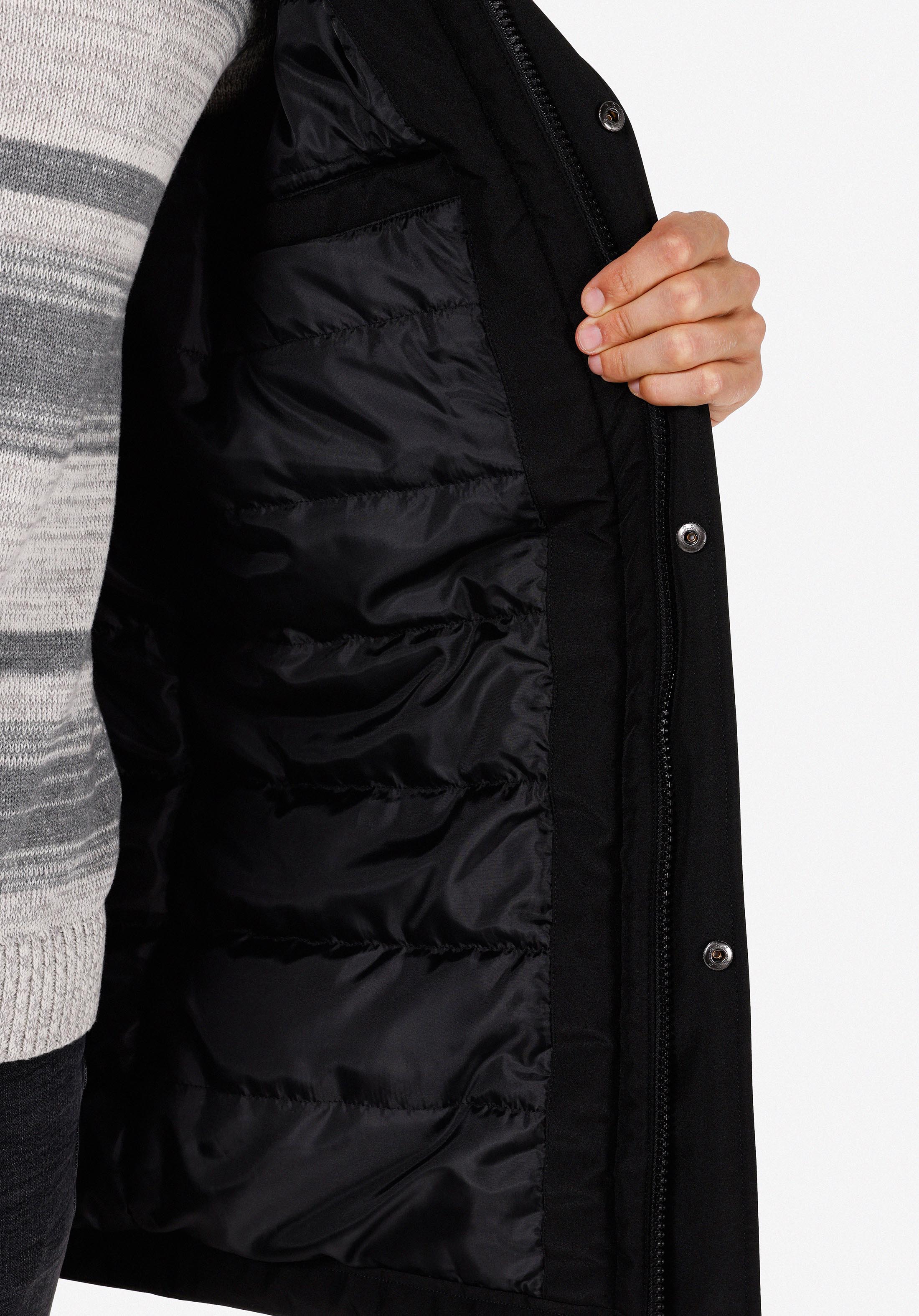 Afișați detalii pentru Palton De Barbati Negru Regular Fit  Cl1070644