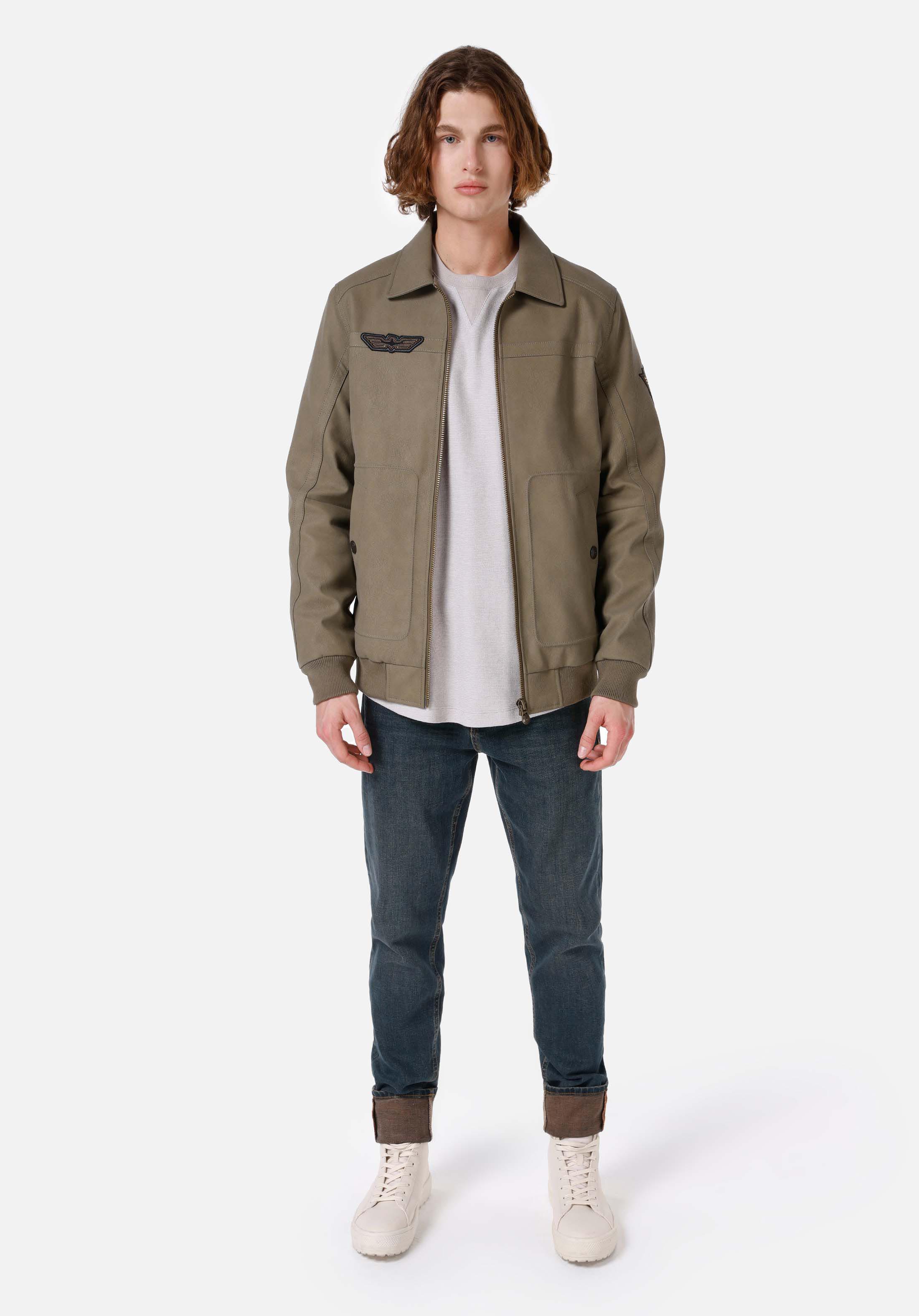 Afișați detalii pentru Jacheta De Barbati Kaki Slim Fit  Cl1066707