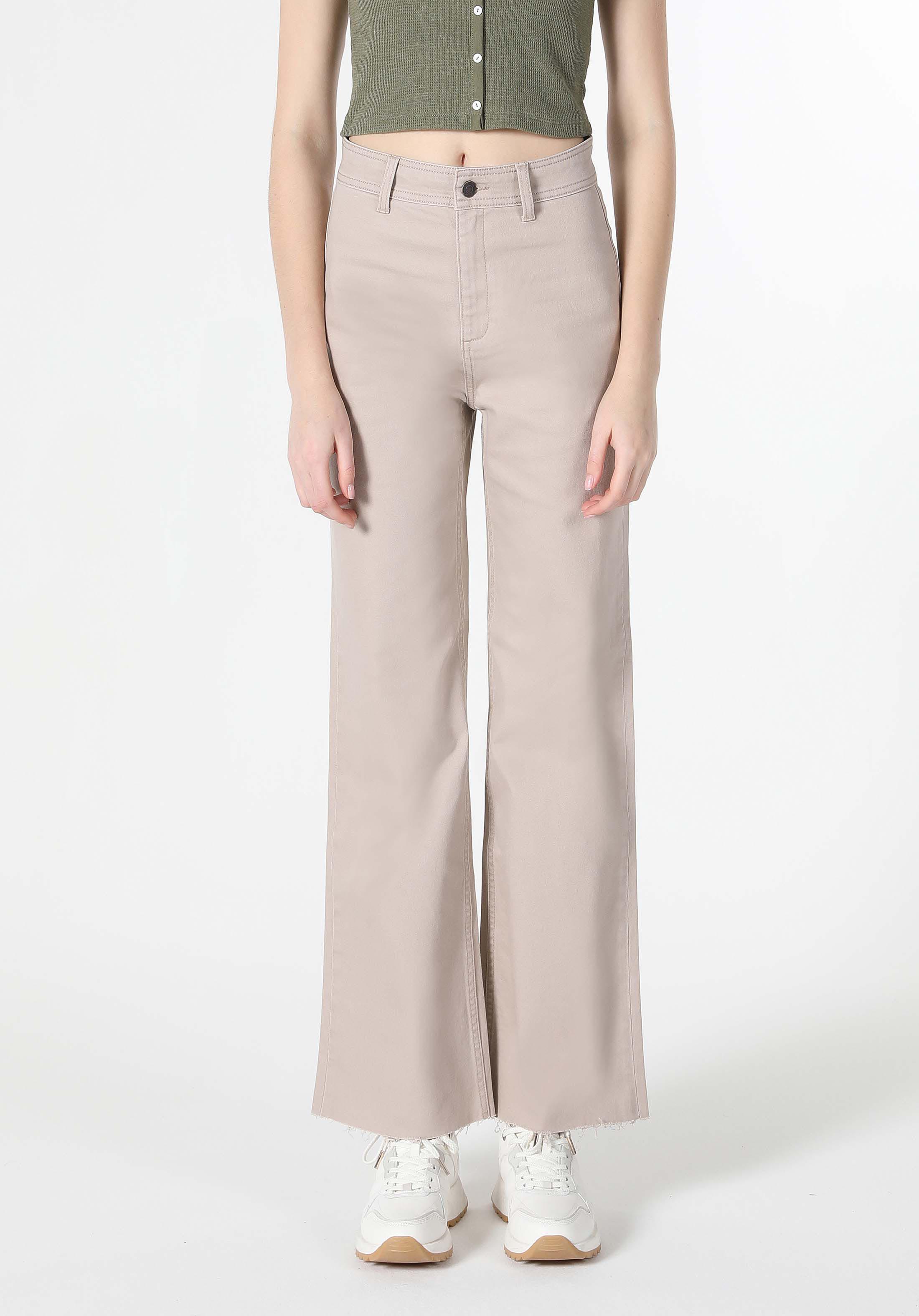 Afișați detalii pentru Pantaloni De Dama Bej   Cl1062120