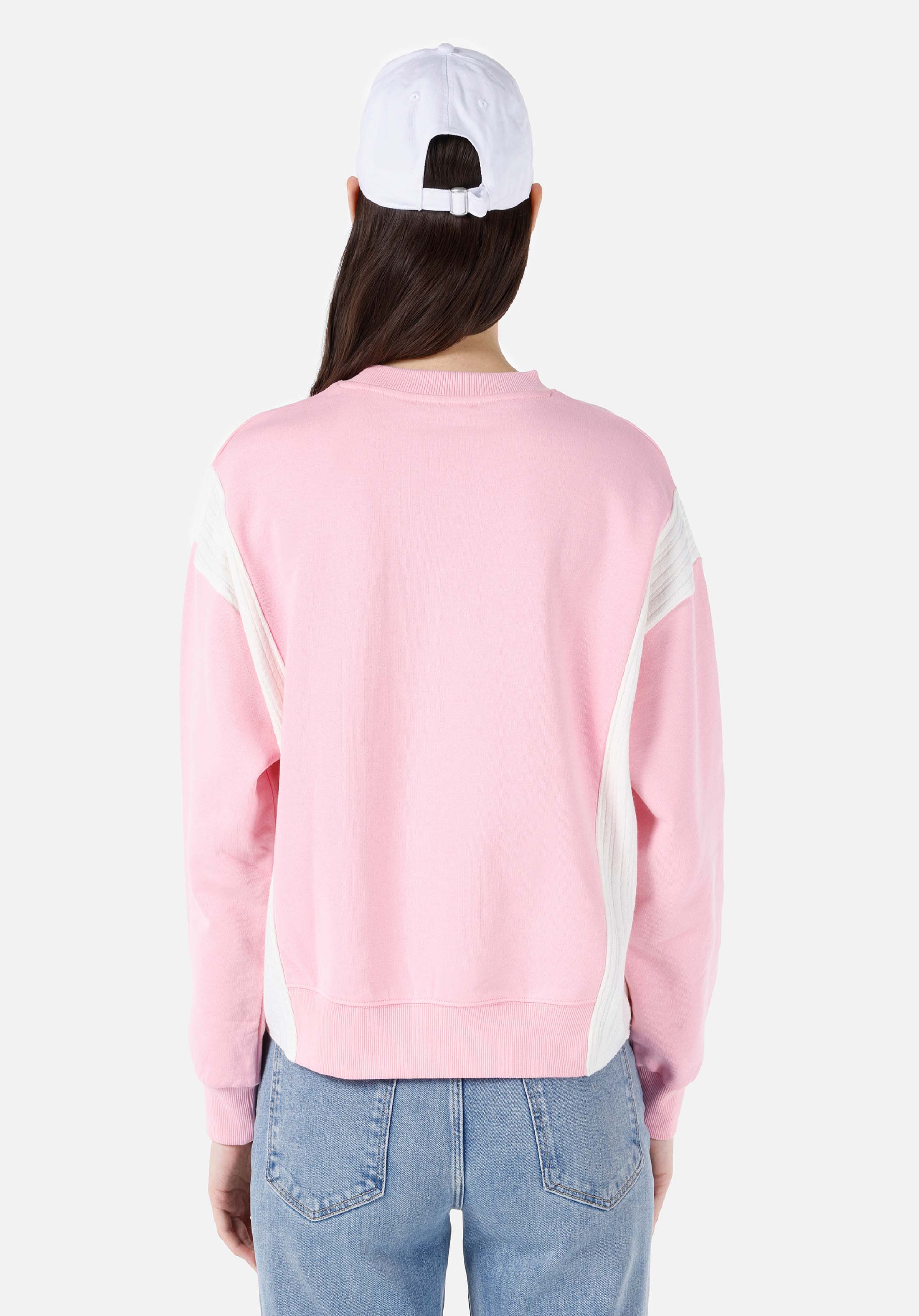Afișați detalii pentru Regular Fit Round Neck Imprimat Roz Hanorac Pentru Femei