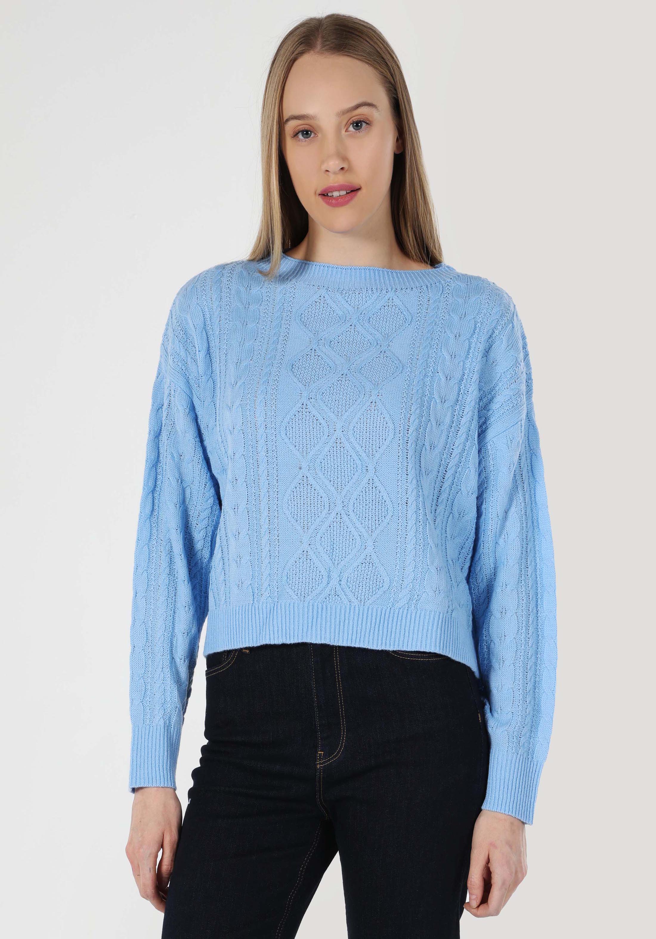 Afișați detalii pentru Pulover De Dama Albastru   Cl1062221