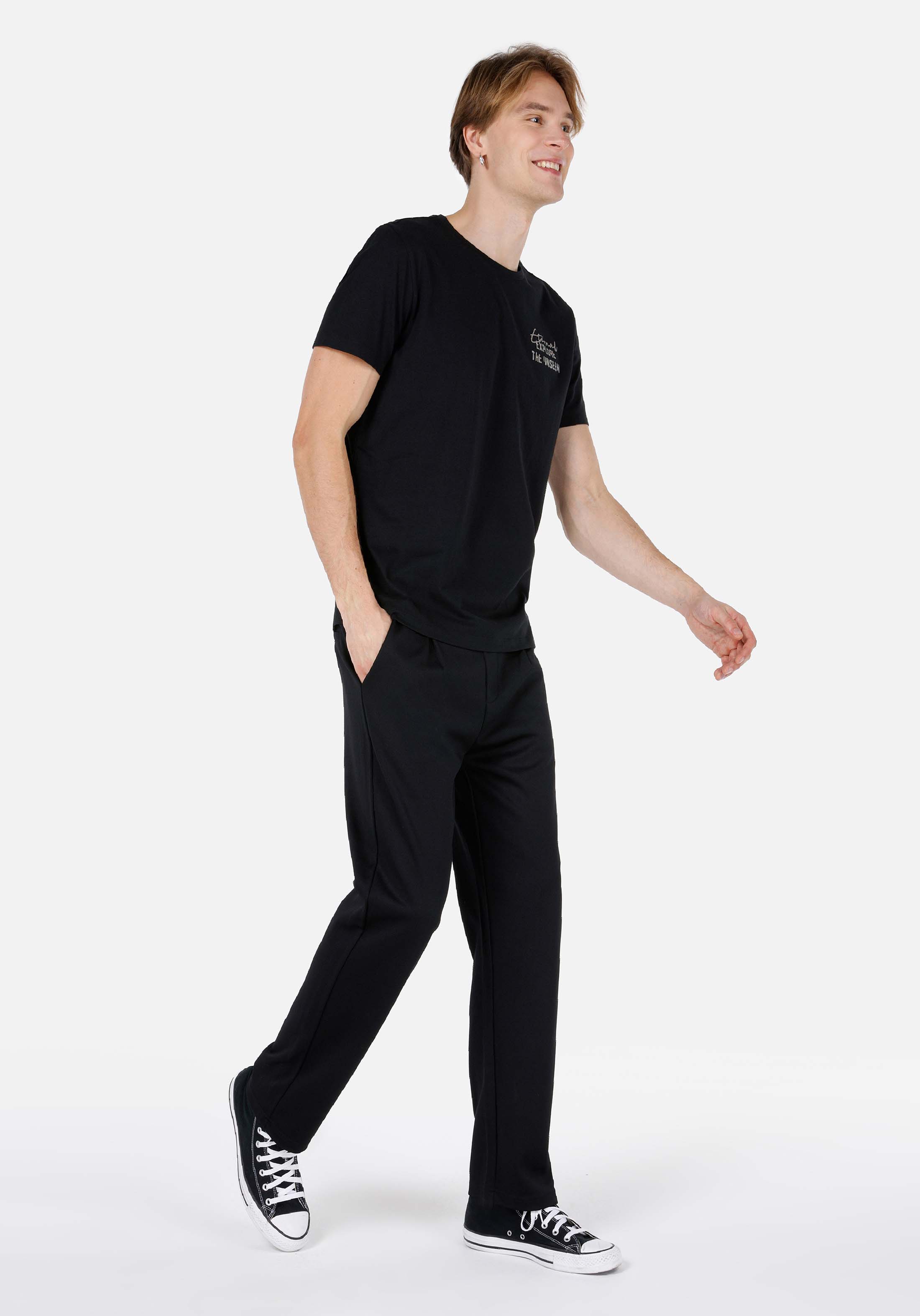 Afișați detalii pentru Pantaloni De Trening De Barbati Negru Regular Fit  Cl1068130