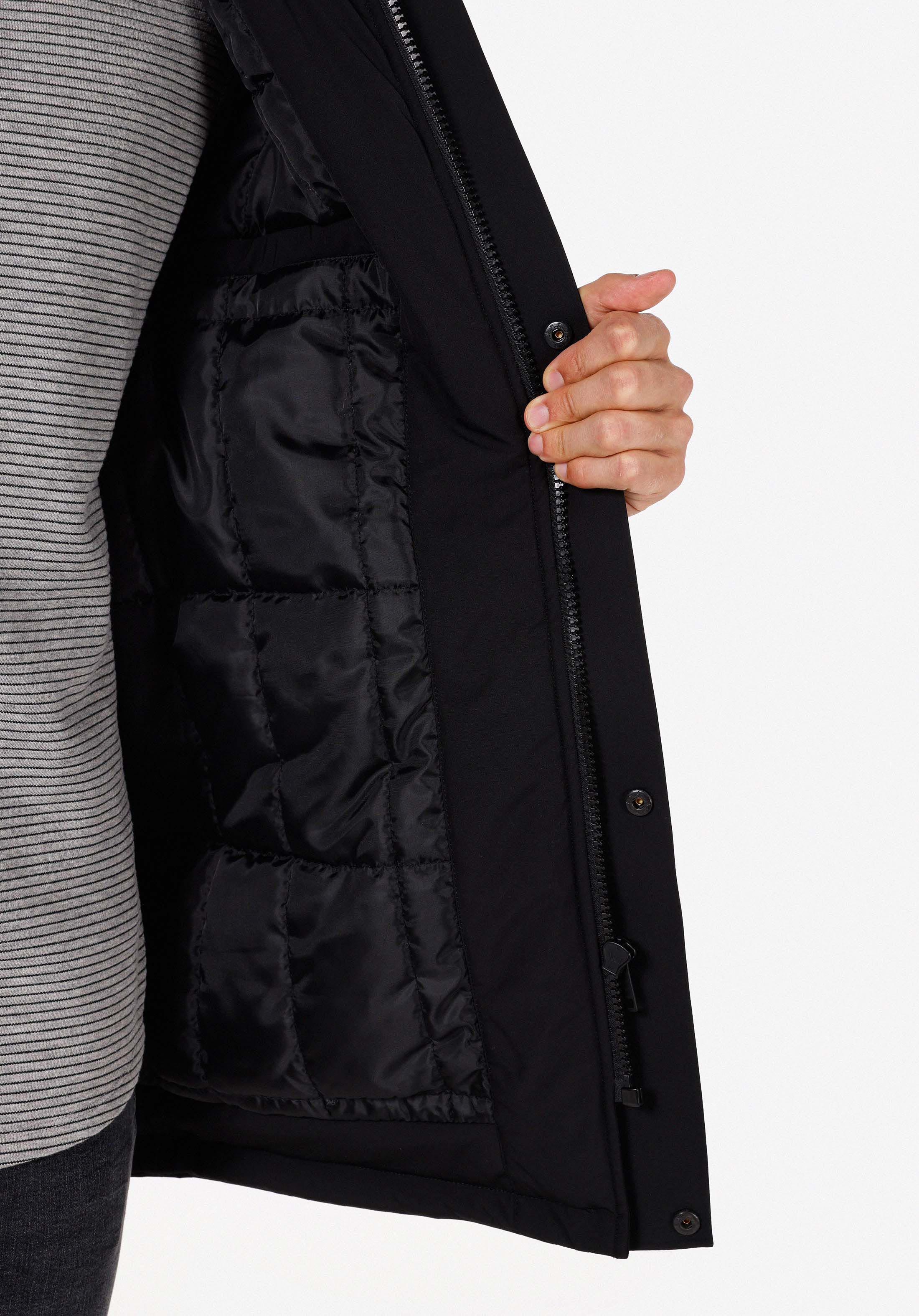 Afișați detalii pentru Palton Negru Pentru Bărbați Regular Fit