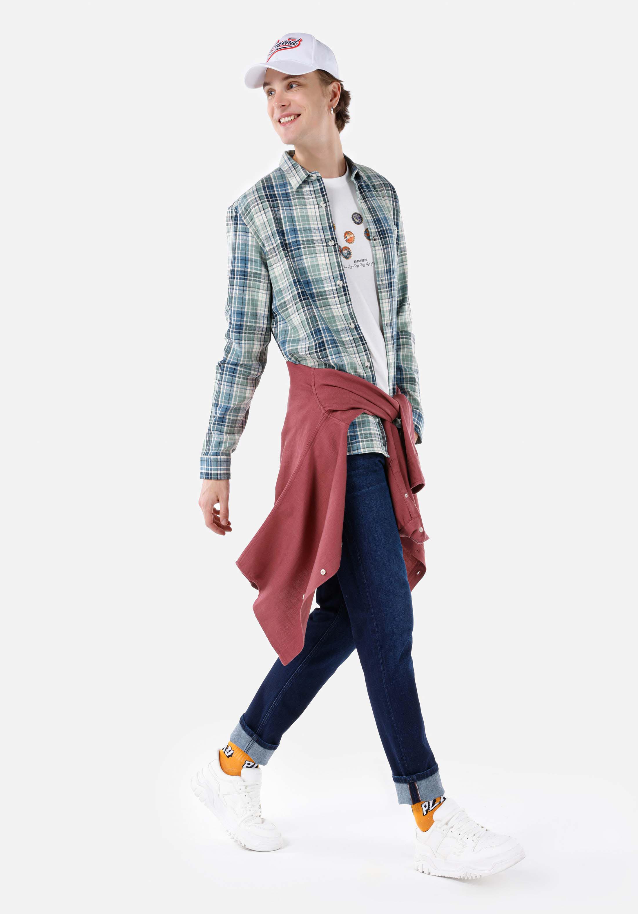 Afișați detalii pentru Camasa Cu Maneca Lunga De Barbati Multicolor Regular Fit  Cl1067021