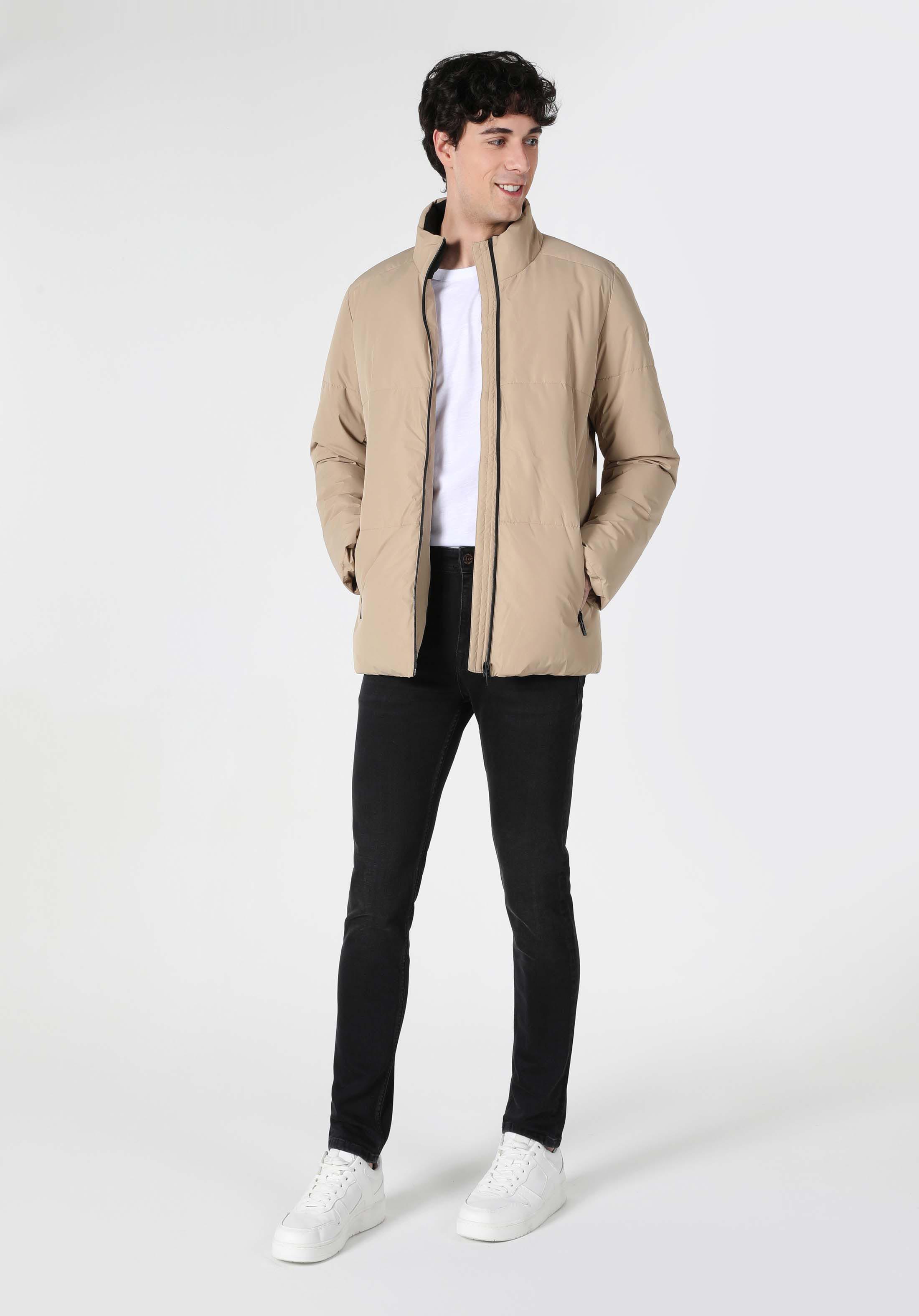 Afișați detalii pentru Jacheta De Barbati Bej Slim Fit  Cl1062447