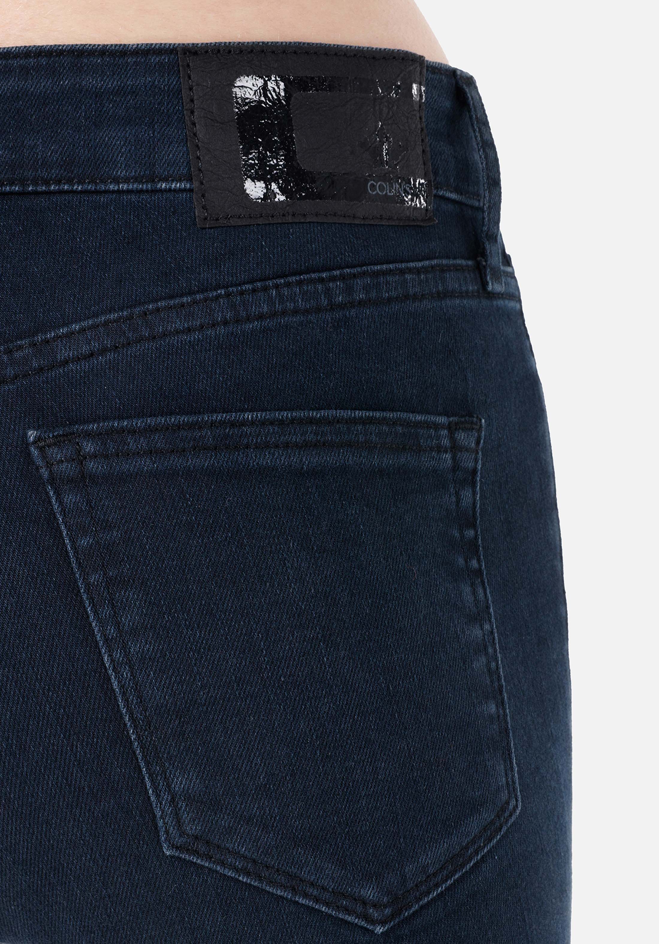 Afișați detalii pentru Skinny Fit Talie Medie Super Narrow Leg Blugi İndigo Pentru Femei