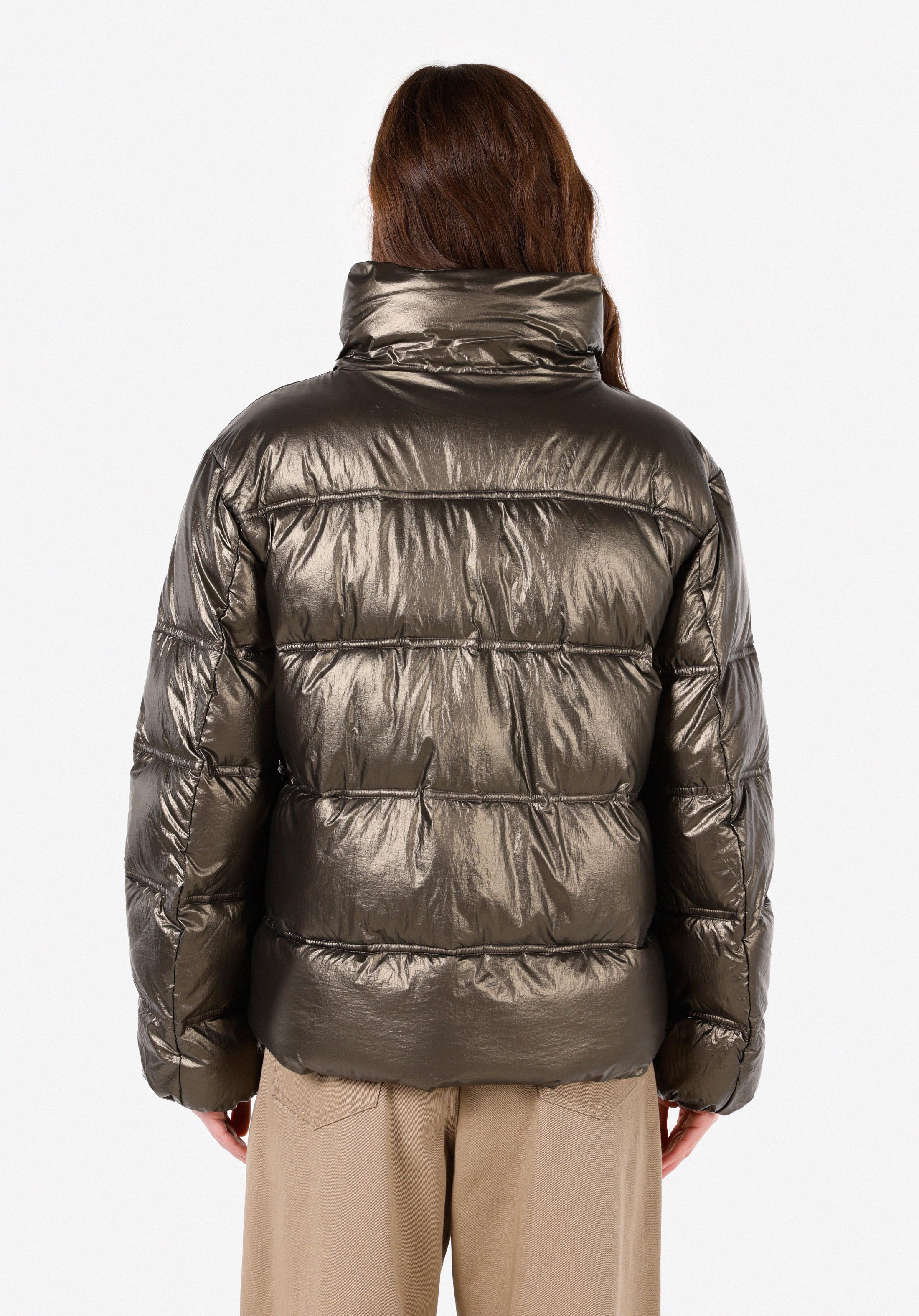 Afișați detalii pentru Palton Verde Pentru Femei Cu Glugă Regular Fit