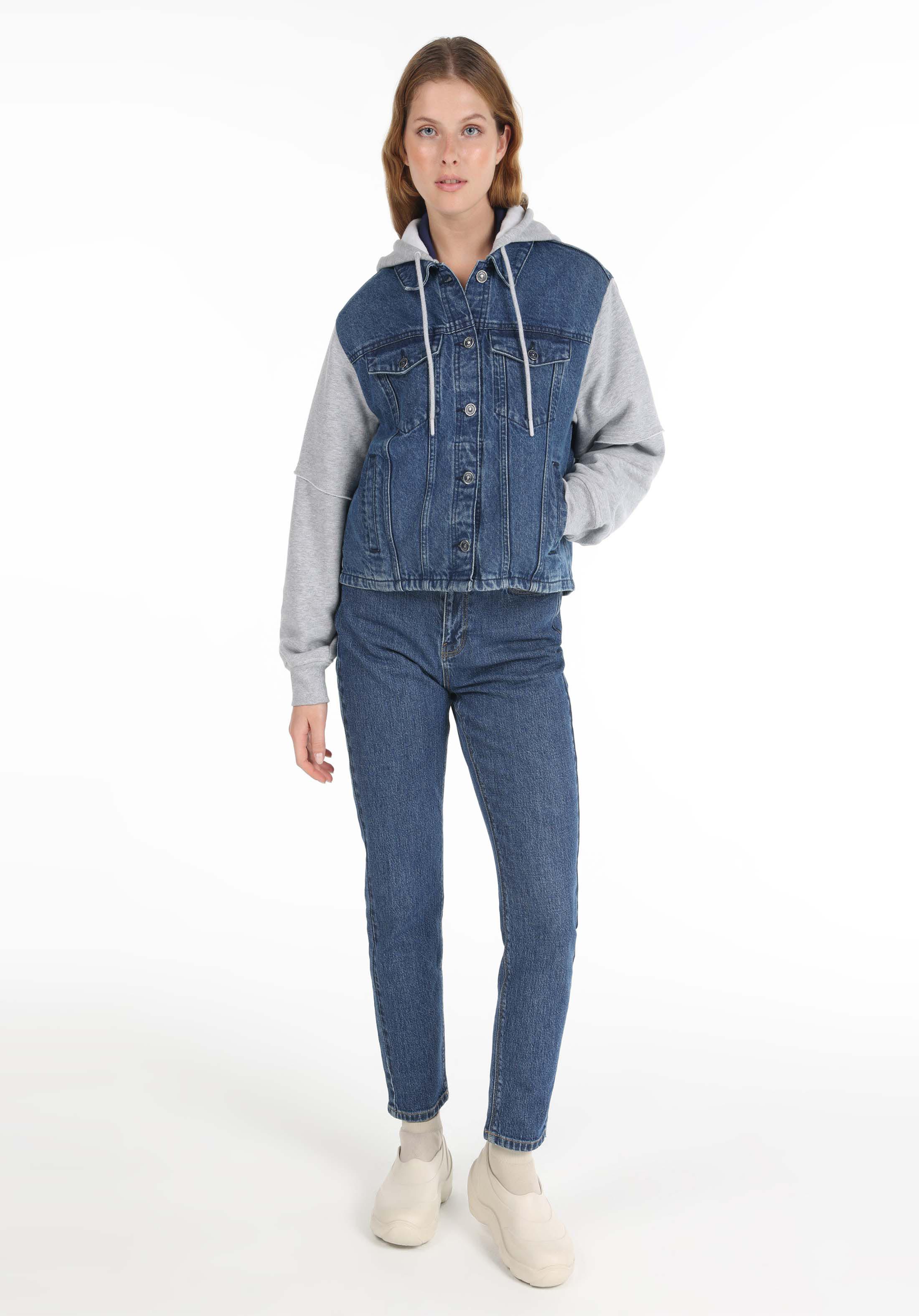 Afișați detalii pentru Jacheta De Dama Denim Oversize Fit  Cl1065542