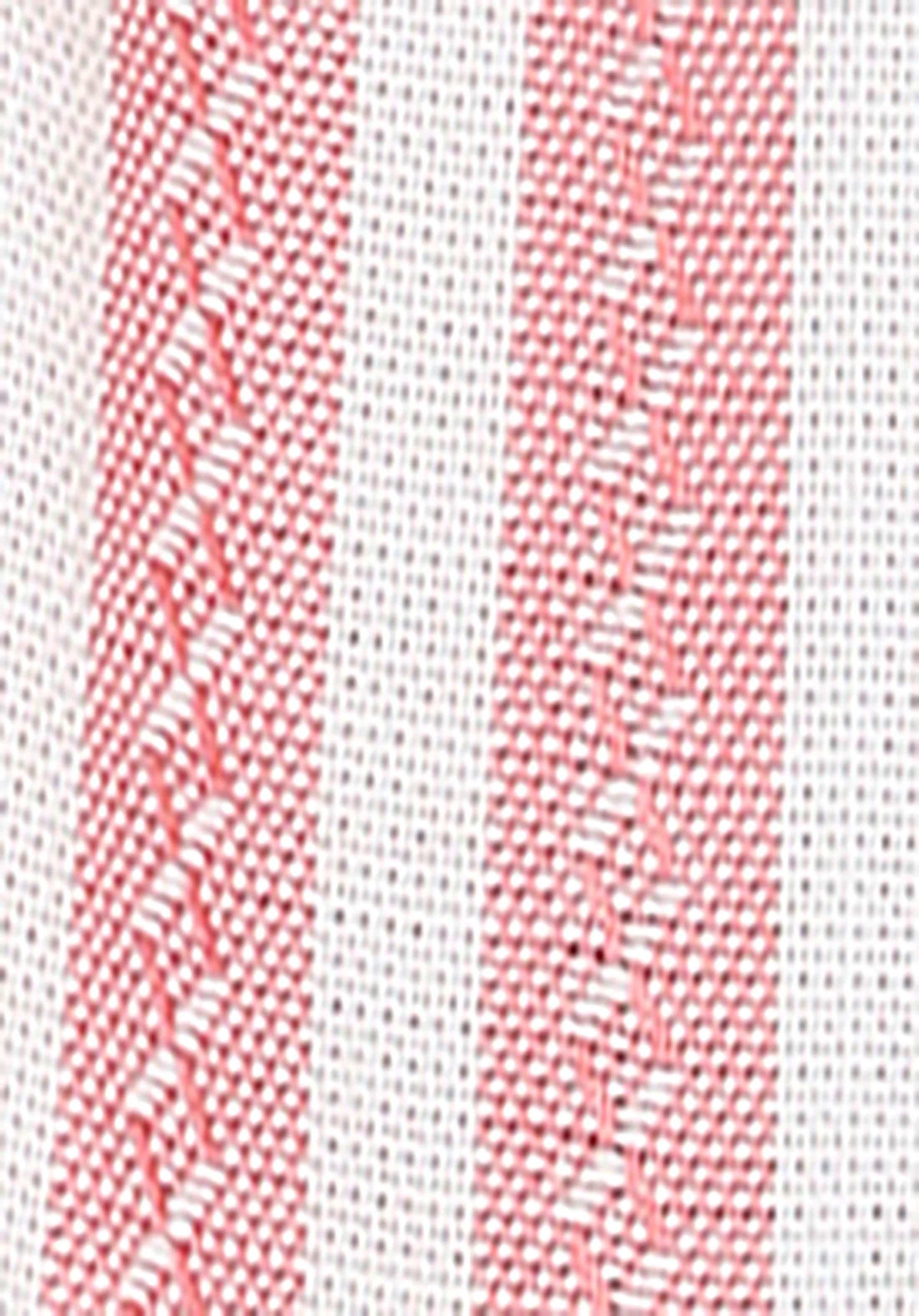 Afișați detalii pentru Regular Fit Cămașă Cu Dungi Cămașă Roșie Cu Mânecă 3/4 Pentru Femei