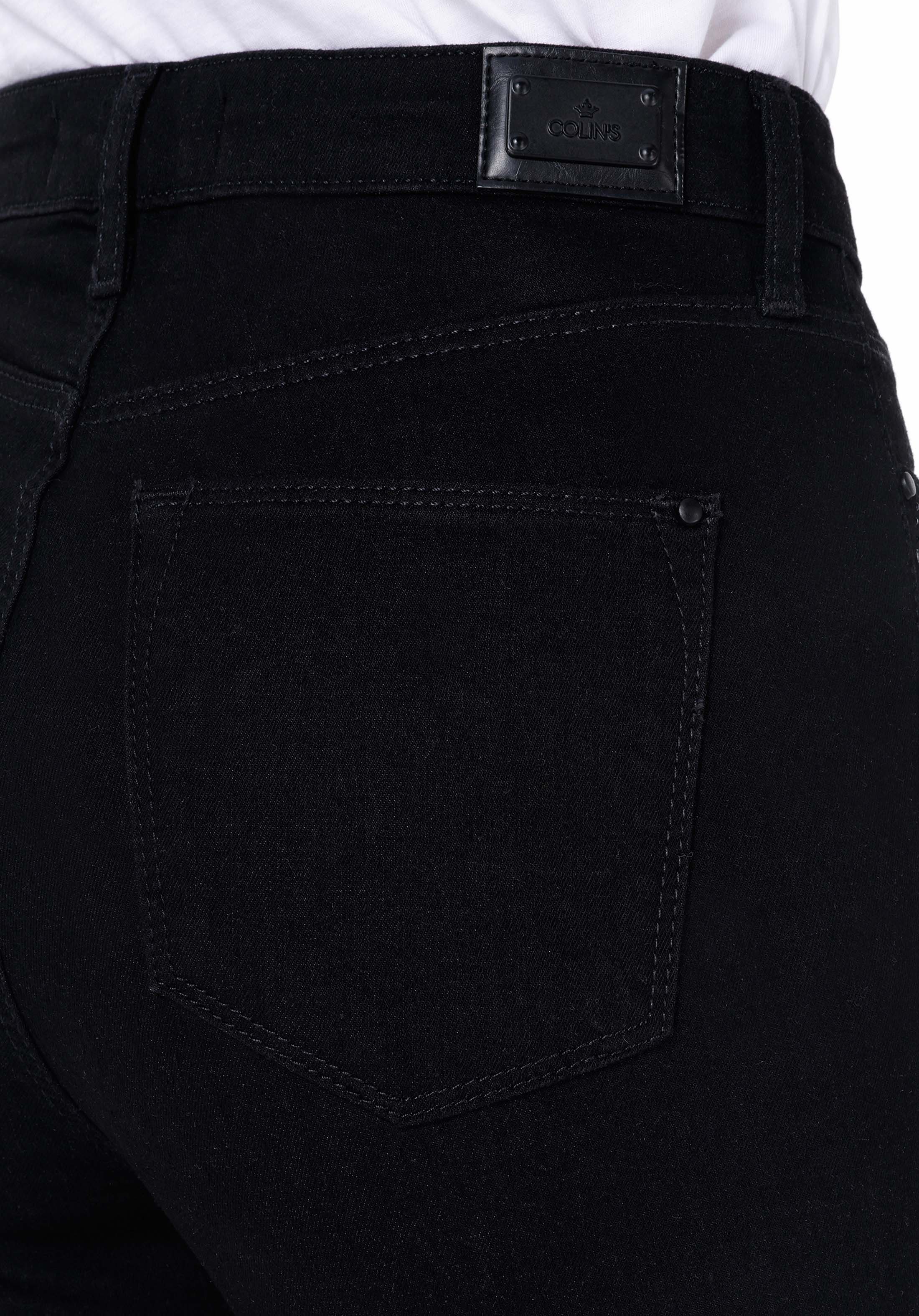 Afișați detalii pentru Skinny Fit Rise Waist Super Narrow Leg Blugi İndigo Pentru Femei