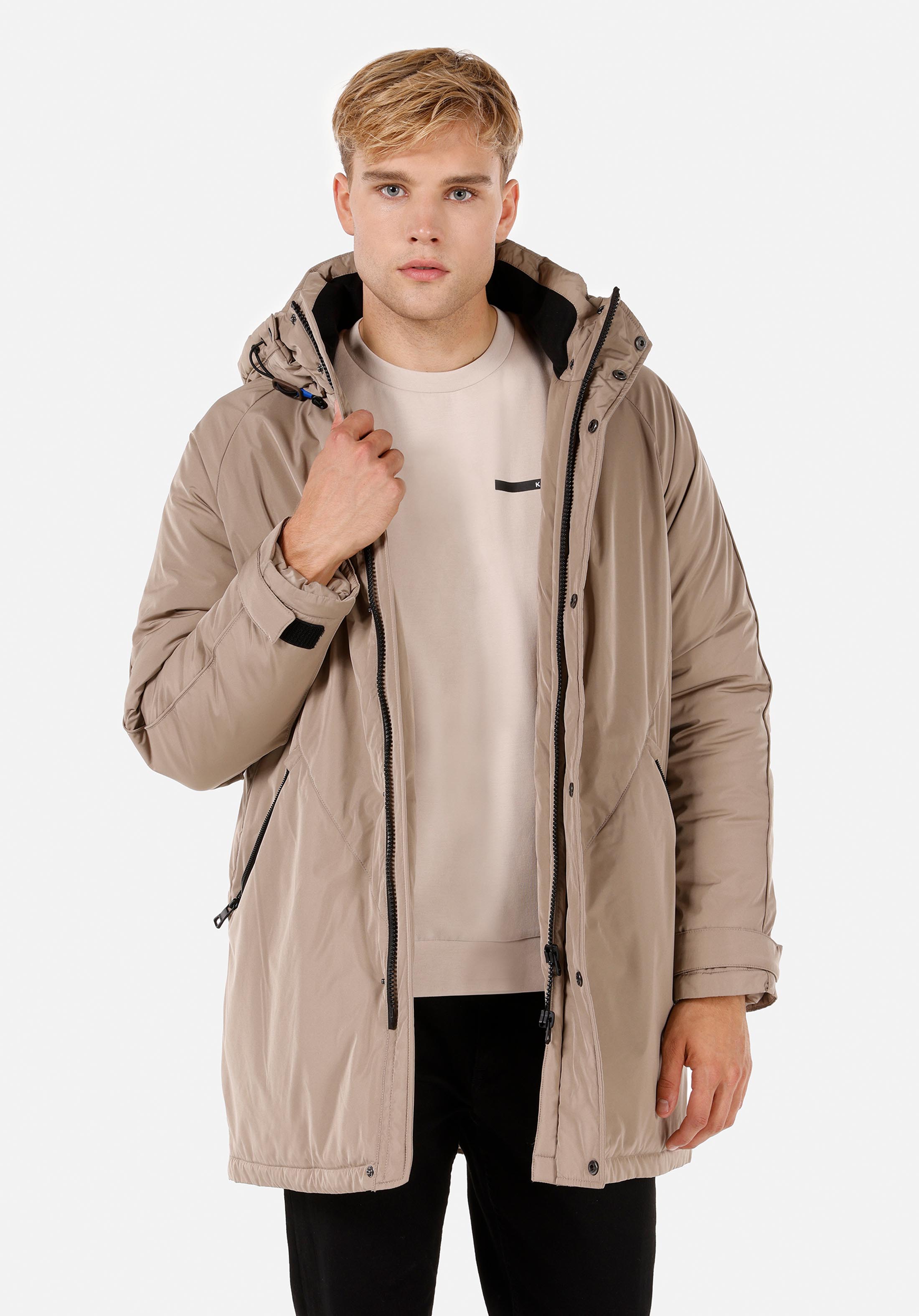 Afișați detalii pentru Palton Bej Pentru Bărbați Regular Fit