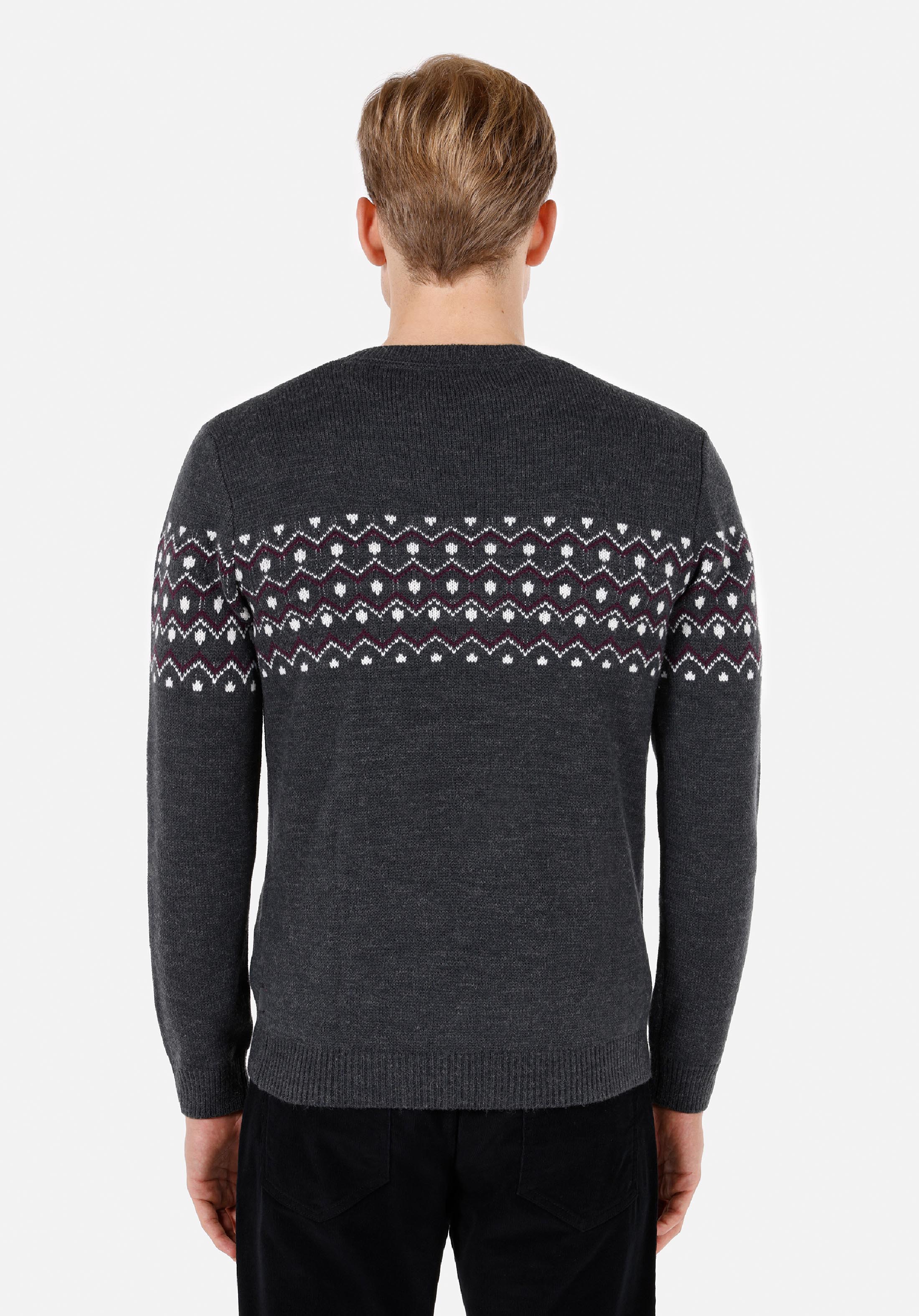 Afișați detalii pentru Pulover De Barbati Antracit Regular Fit  Cl1071694