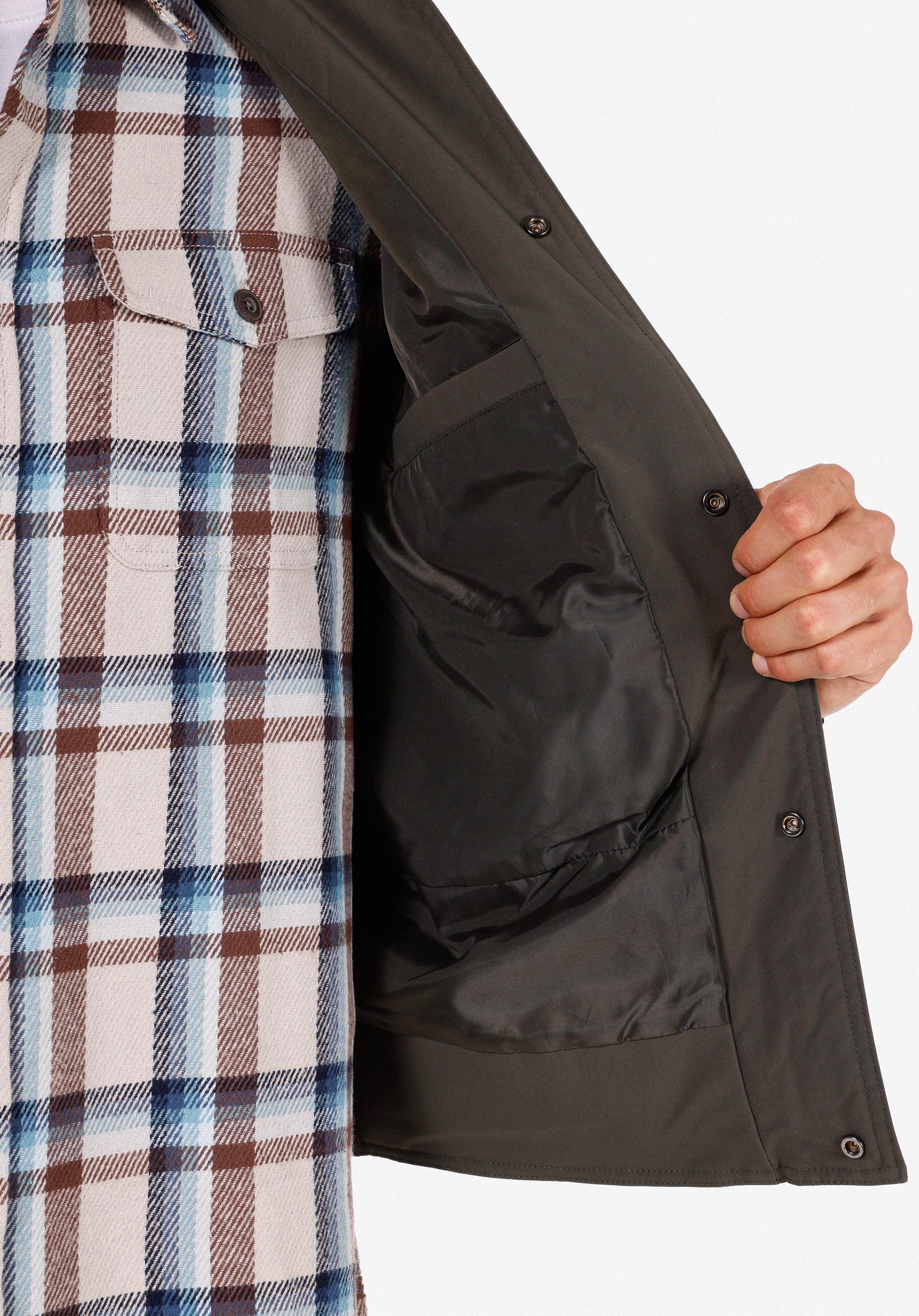 Afișați detalii pentru Palton Verde Pentru Bărbați Slim Fit