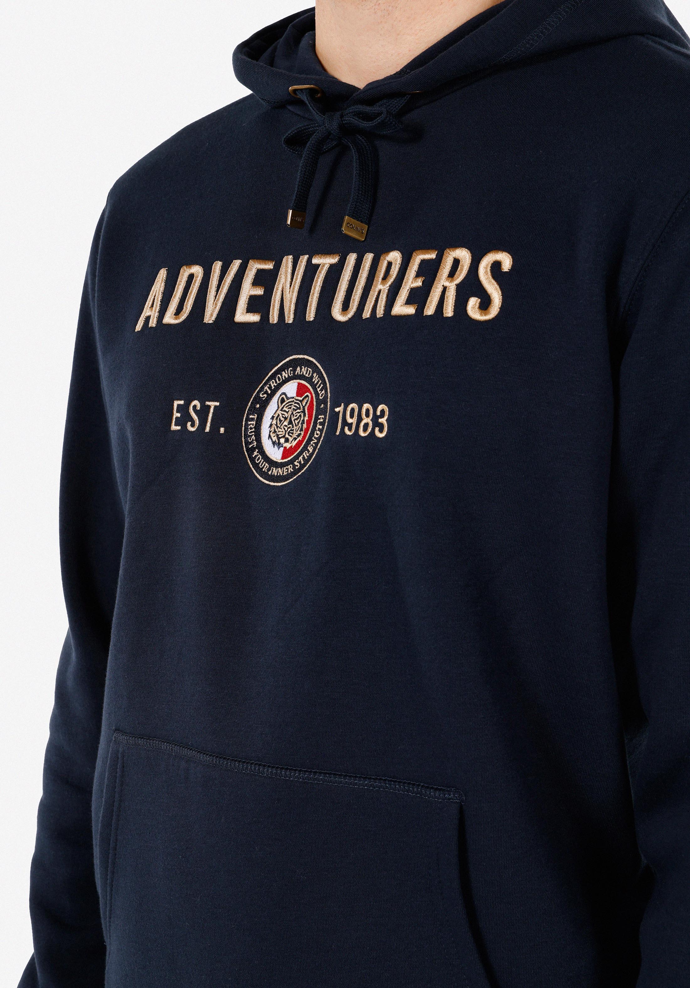 Afișați detalii pentru Hanorac / Bluza De Barbati Albastru Marin Regular Fit  Cl1071731