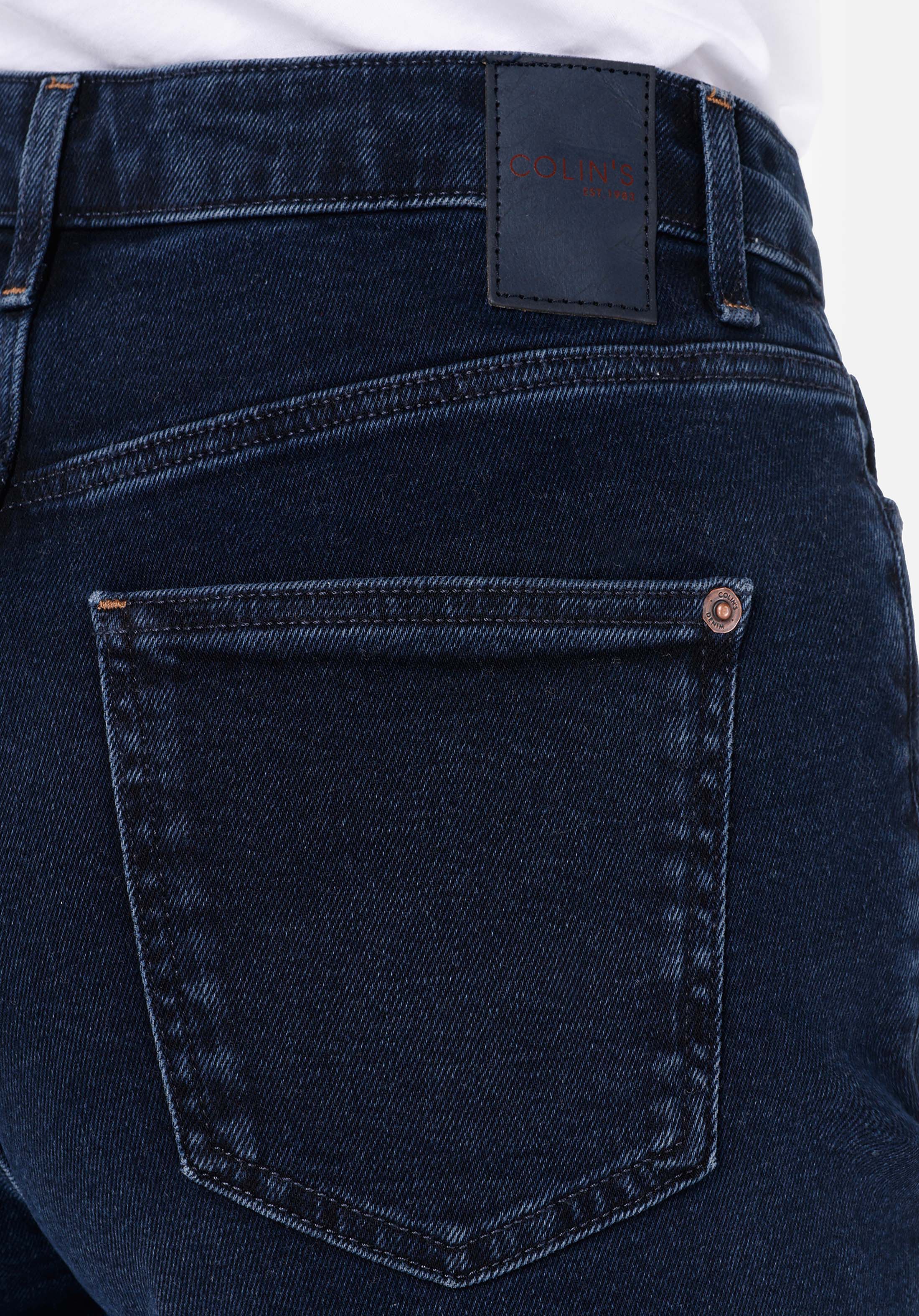 Afișați detalii pentru Pantaloni De Dama Albastru Inchis Mom Fit 896  Maria Cl1067226