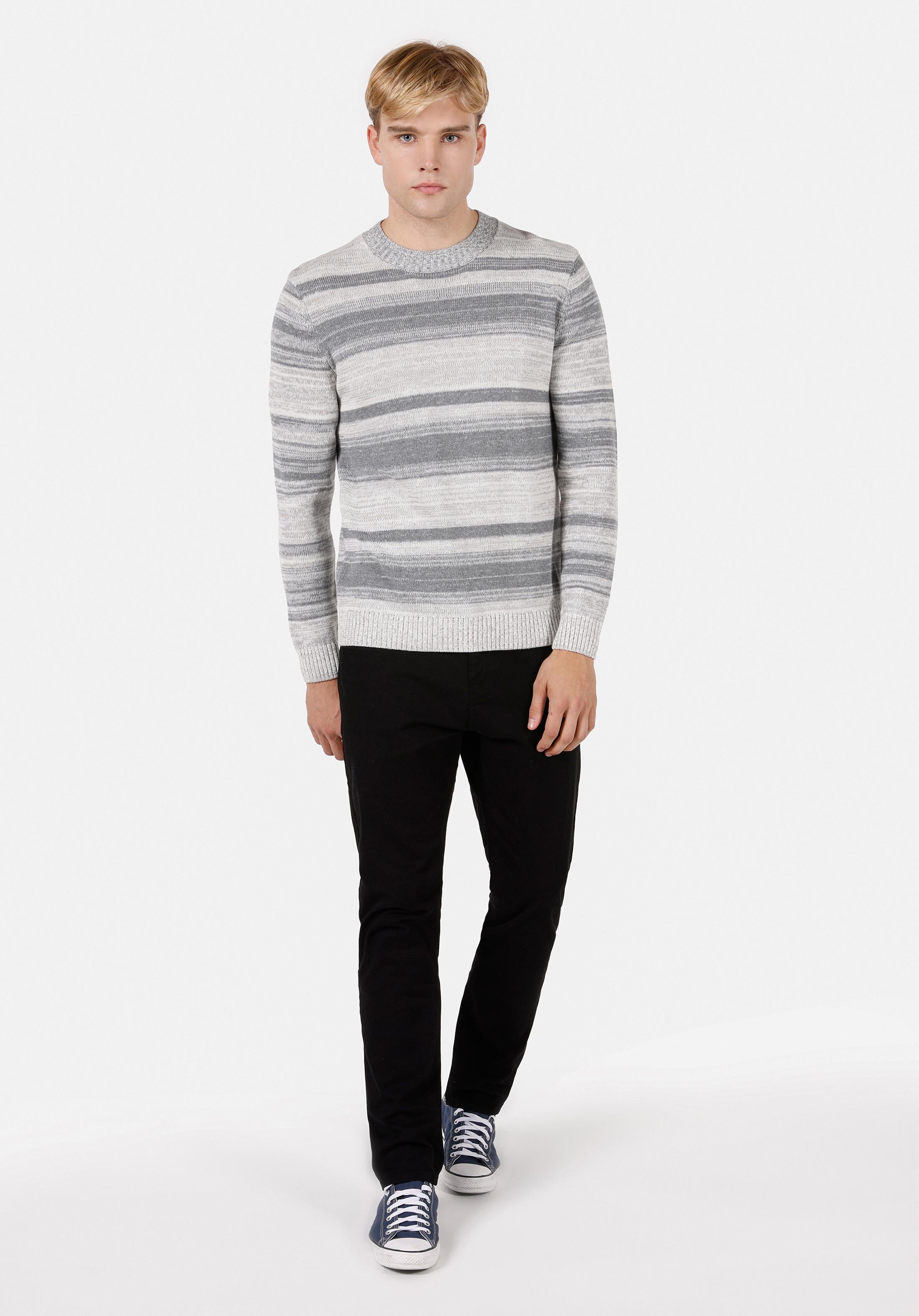 Afișați detalii pentru Pulover De Barbati Gri Regular Fit  Cl1071782