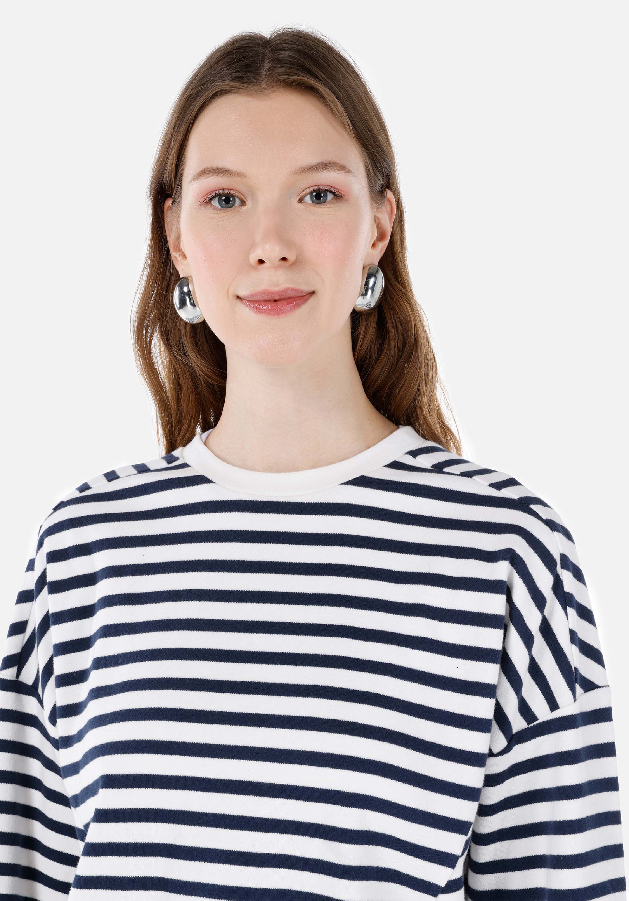 Afișați detalii pentru Tricou Cu Maneca Lunga De Dama Alb Regular Fit  Cl1067271
