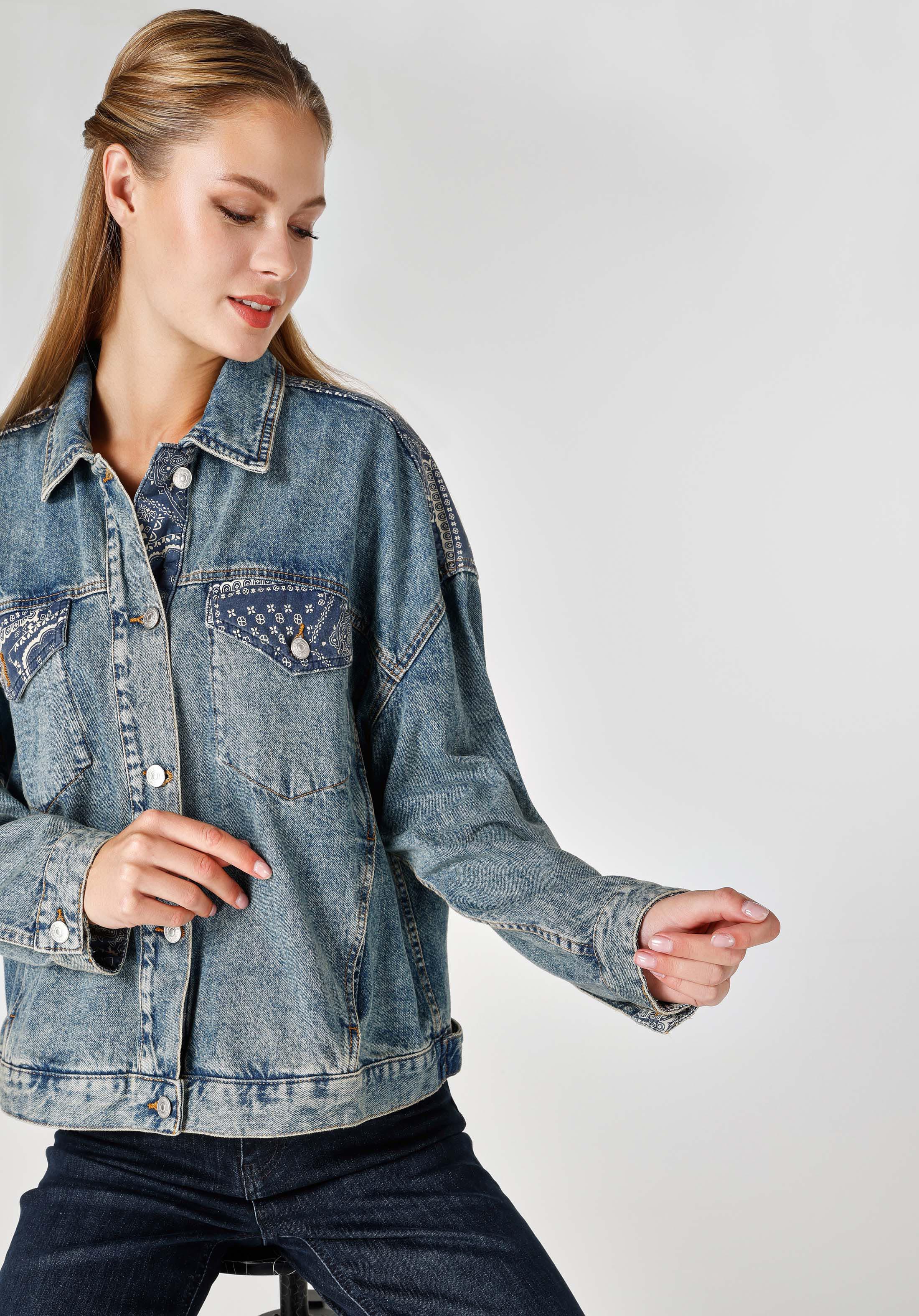 Afișați detalii pentru Jacheta De Dama Denim Oversize Fit  Cl1063510