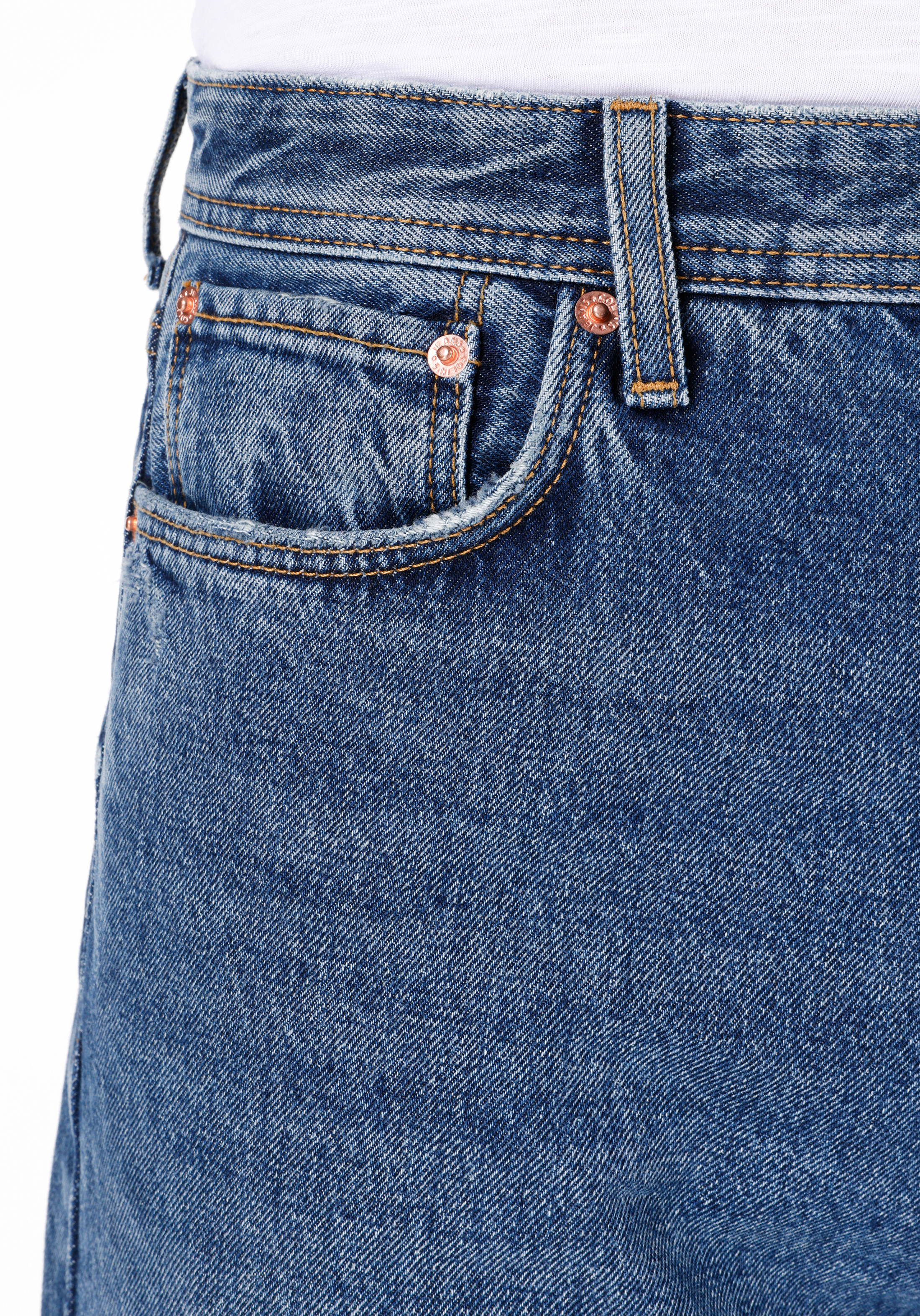 Afișați detalii pentru Pantaloni De Barbati Albastru Baggy Fit  Cl1067301