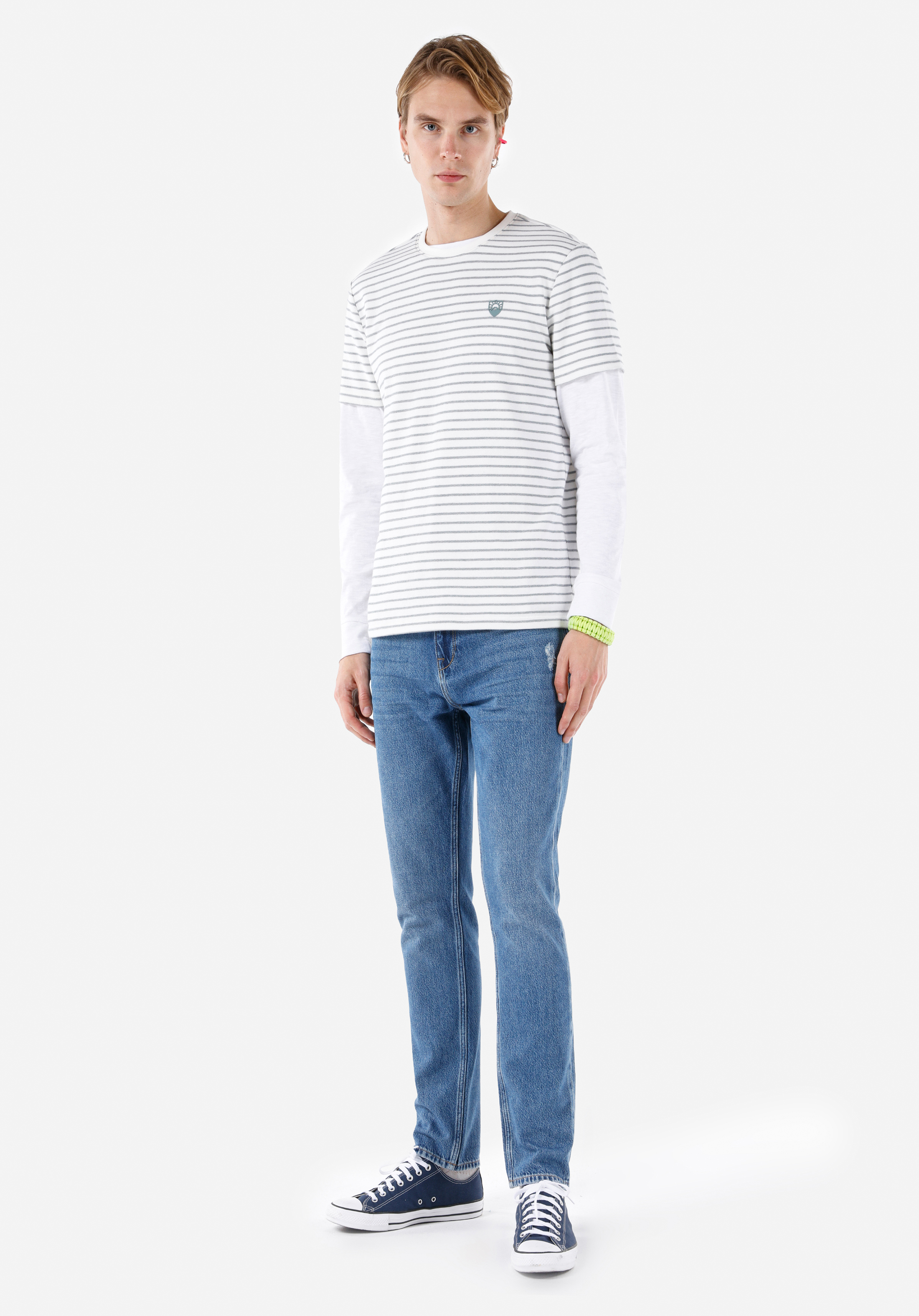 Afișați detalii pentru Pantaloni De Barbati Albastru Regular Fit 067 Jack Cl1069237