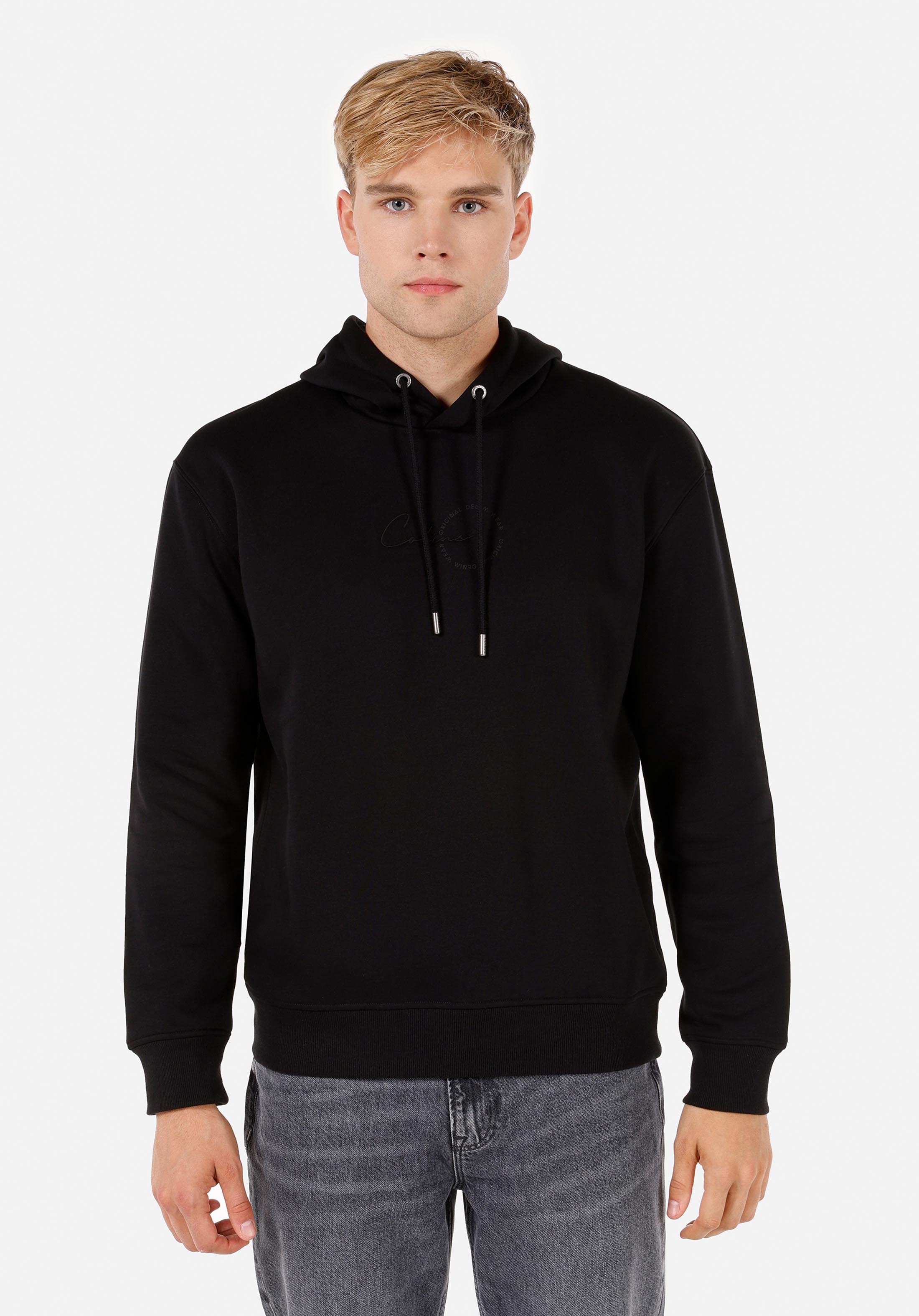 Afișați detalii pentru Hanorac / Bluza De Barbati Negru Comfort Fit  Cl1065824