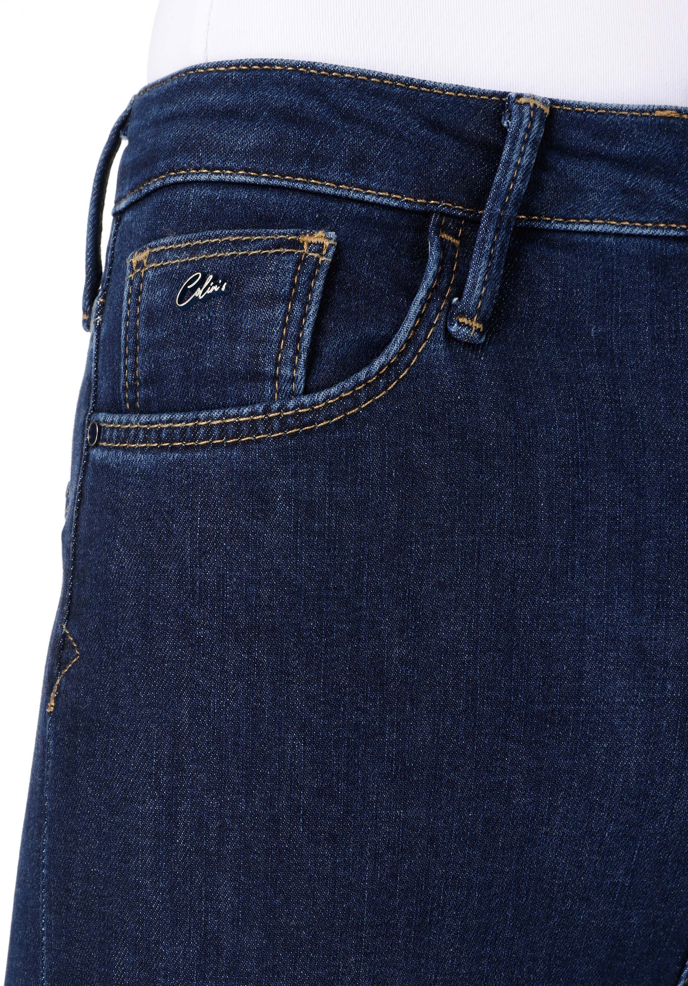 Afișați detalii pentru Skinny Fit Rise Waist Super Narrow Leg Blugi Din Denim Pentru Femei