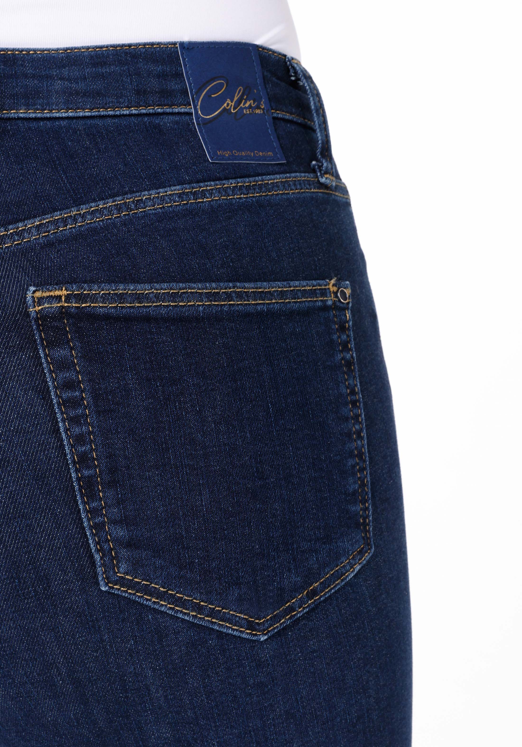 Afișați detalii pentru Skinny Fit Rise Waist Super Narrow Leg Blugi Din Denim Pentru Femei
