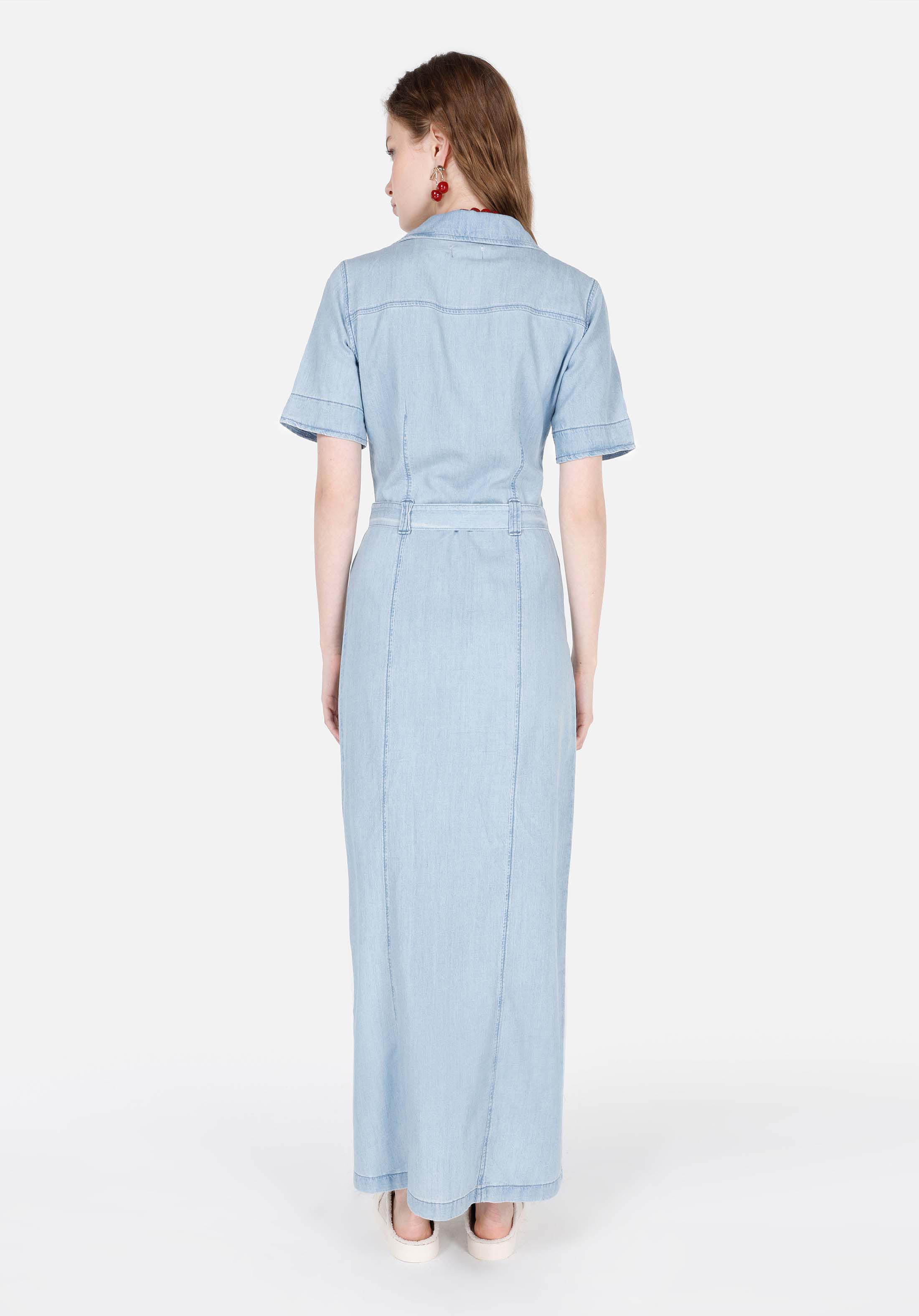 Afișați detalii pentru Rochie Albă Cu Mânecă Scurtă Pentru Femei Slim Fit