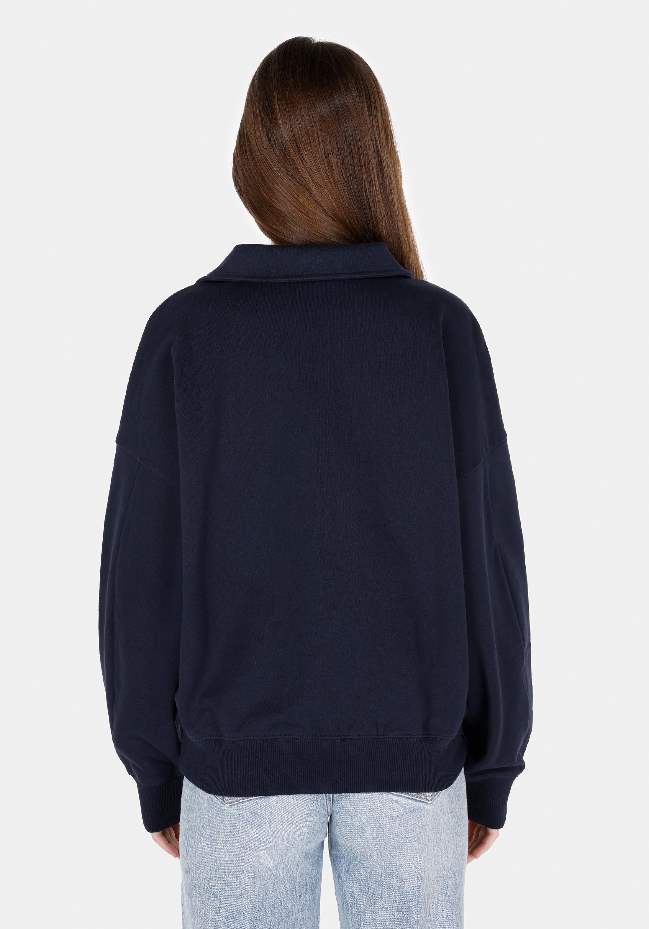 Afișați detalii pentru Hanorac / Bluza De Dama Albastru Marin Regular Fit  Cl1072552