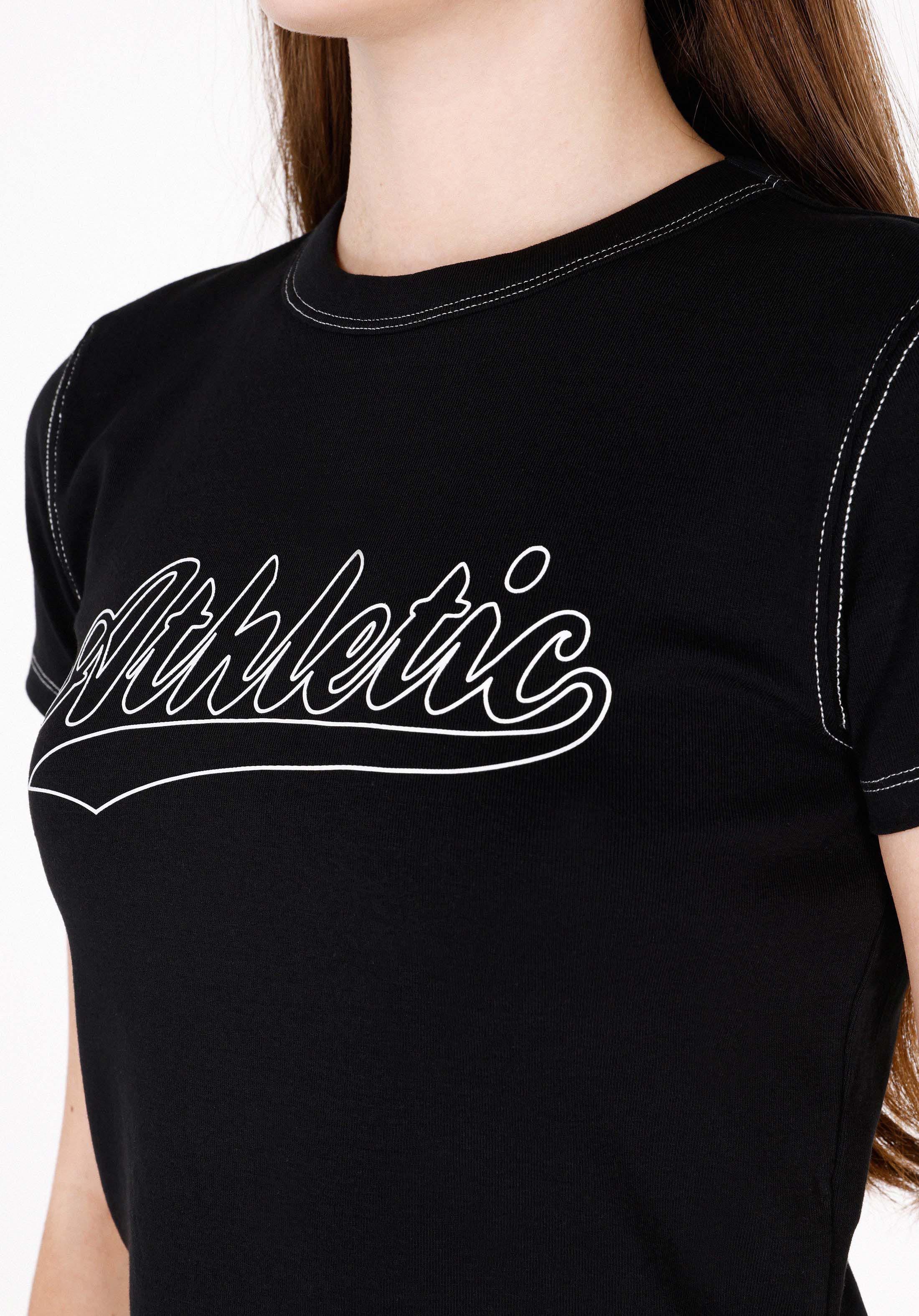 Afișați detalii pentru Tricou Cu Maneca Scurta De Dama Negru Slim Fit  Cl1073151