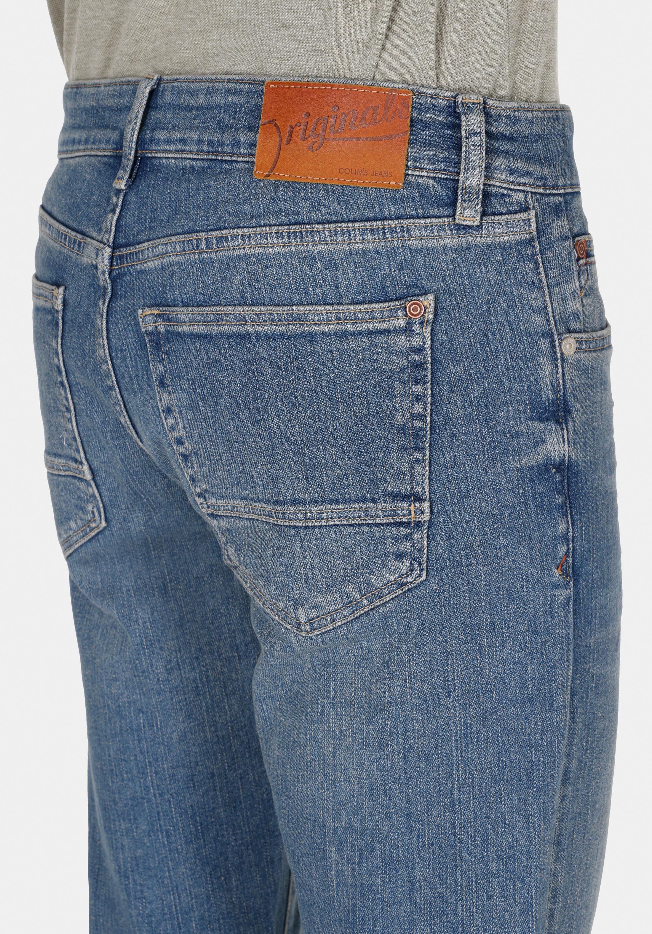 Afișați detalii pentru Pantaloni De Barbati Albastru Slim Fit 041 Danny Cl1073405