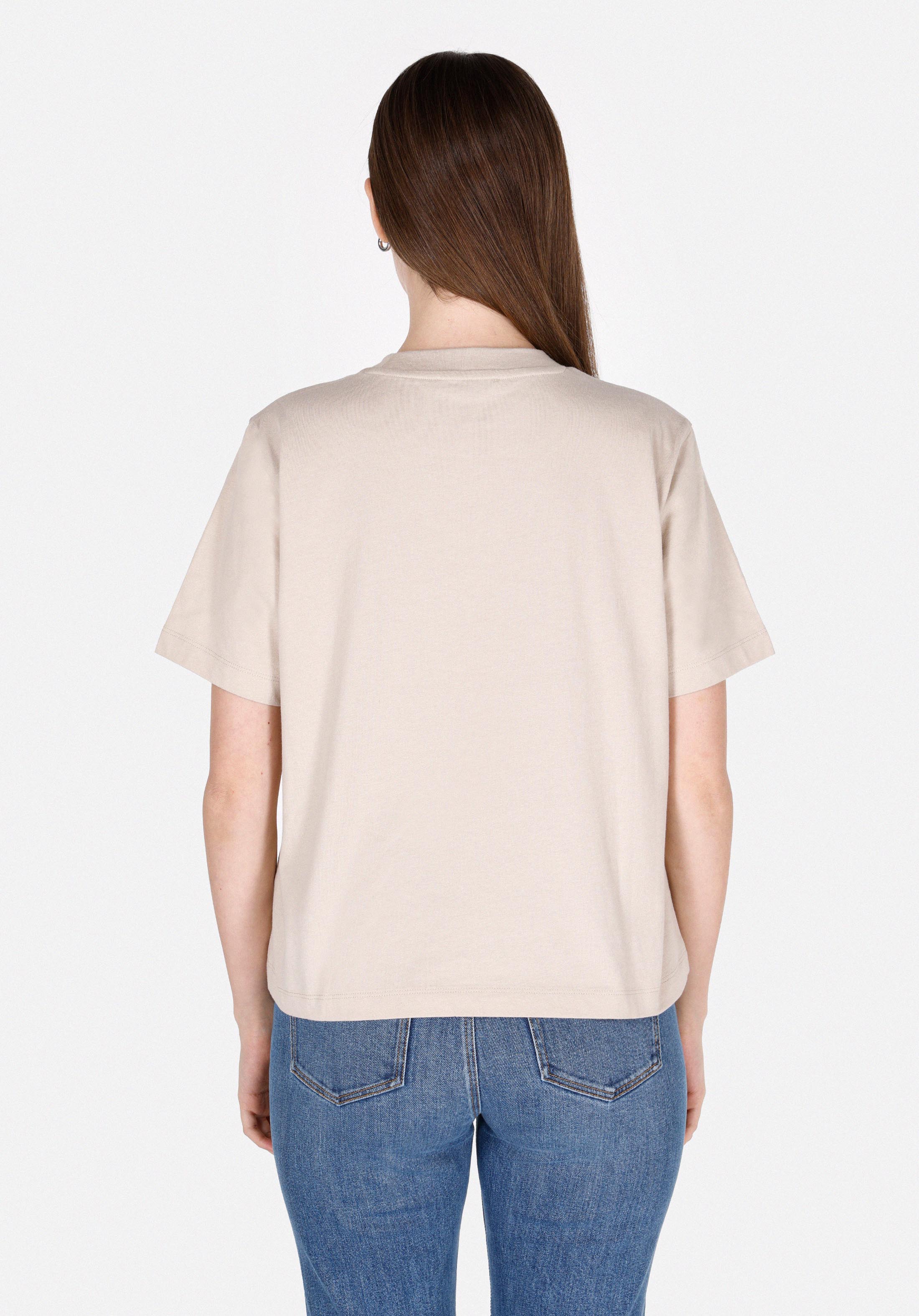 Afișați detalii pentru Tricou Cu Maneca Scurta De Dama Bej Regular Fit  Cl1073445