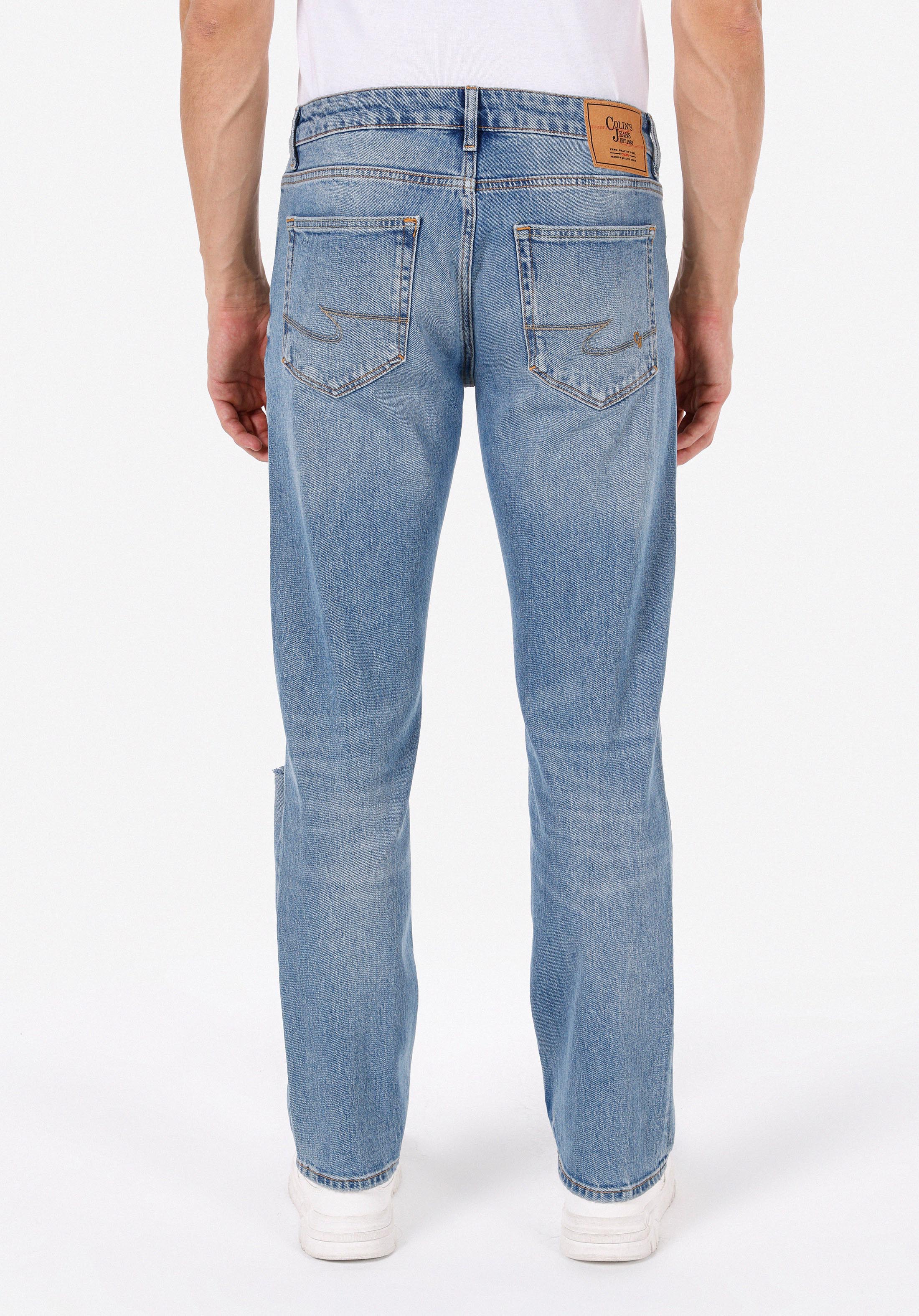 Afișați detalii pentru Pantaloni De Barbati Albastru Regular Fit 045 David Cl1074509