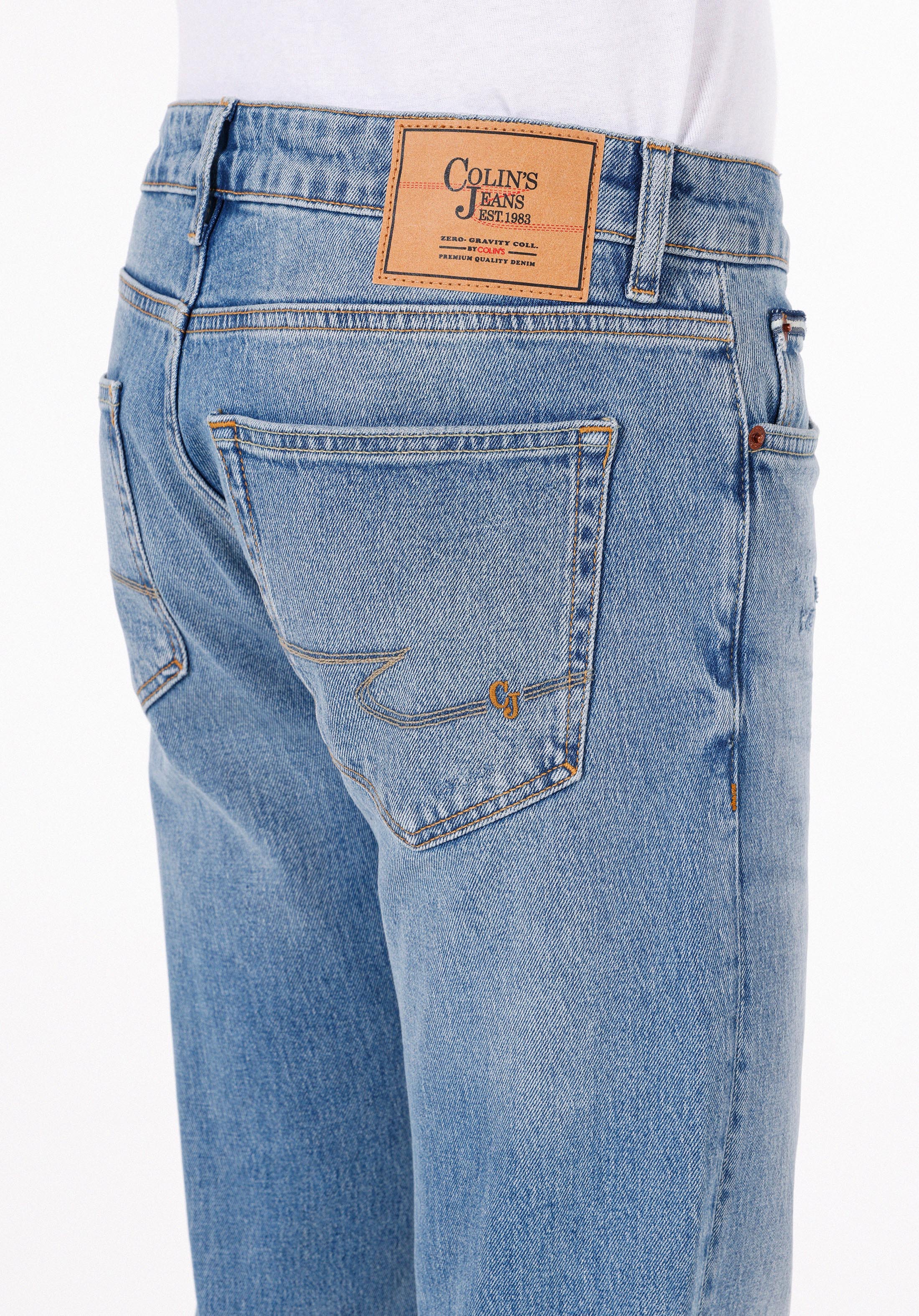 Afișați detalii pentru Pantaloni De Barbati Albastru Regular Fit 045 David Cl1074509
