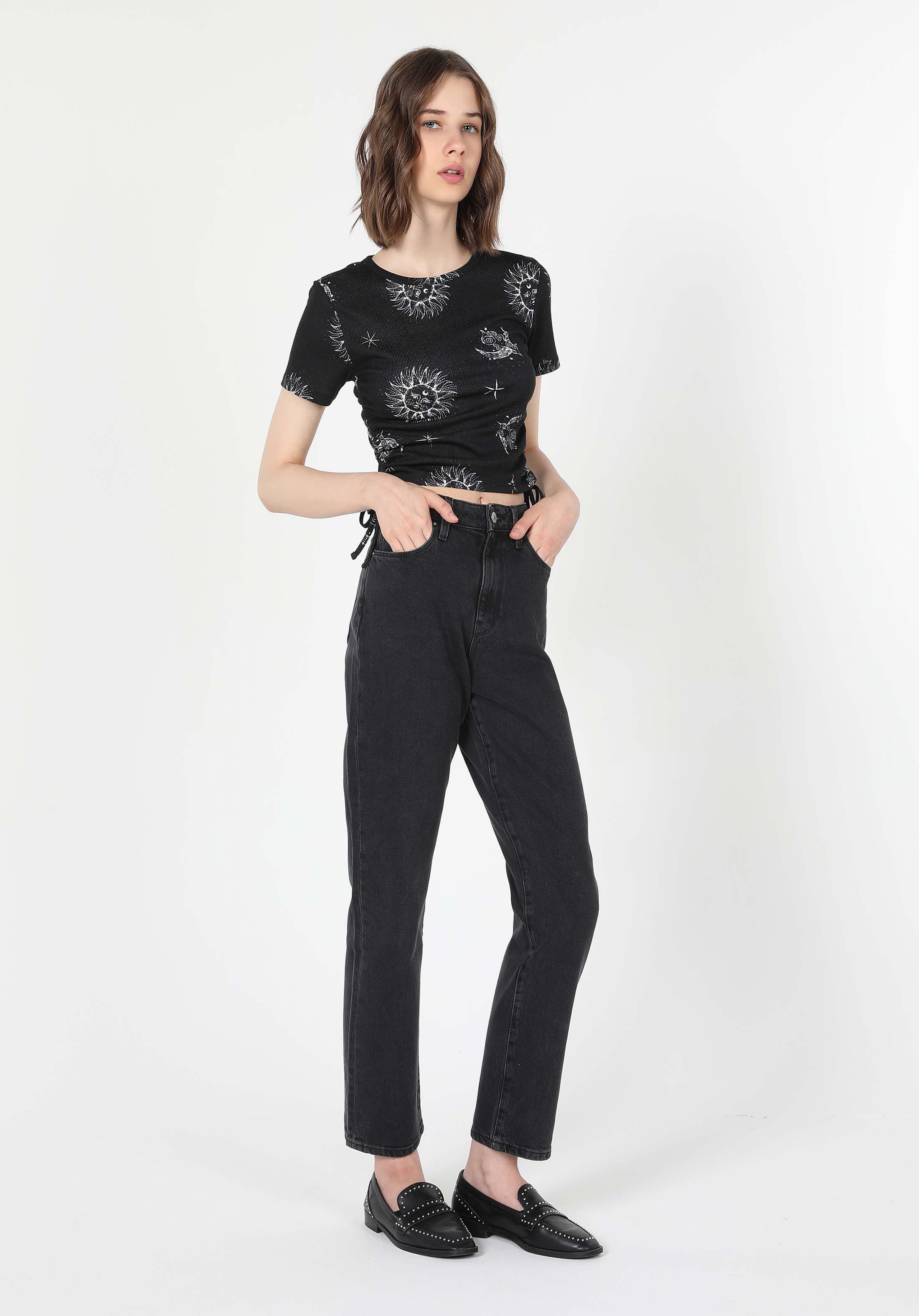 Afișați detalii pentru Pantaloni De Dama Denim Straight Fit 884 Lauren Cl1060460