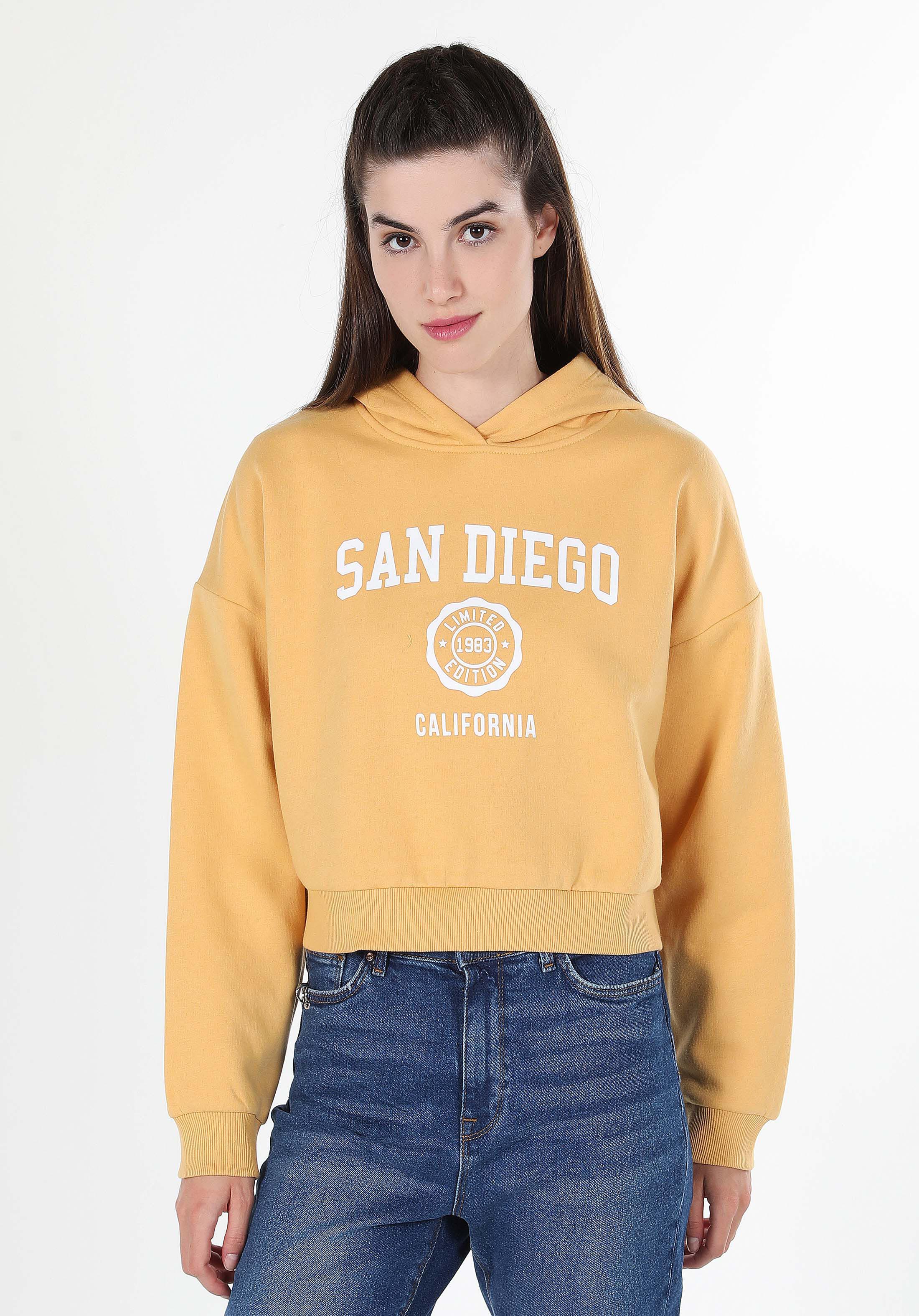 Afișați detalii pentru Hanorac / Bluza De Dama Galben Comfort Fit  Cl1060850