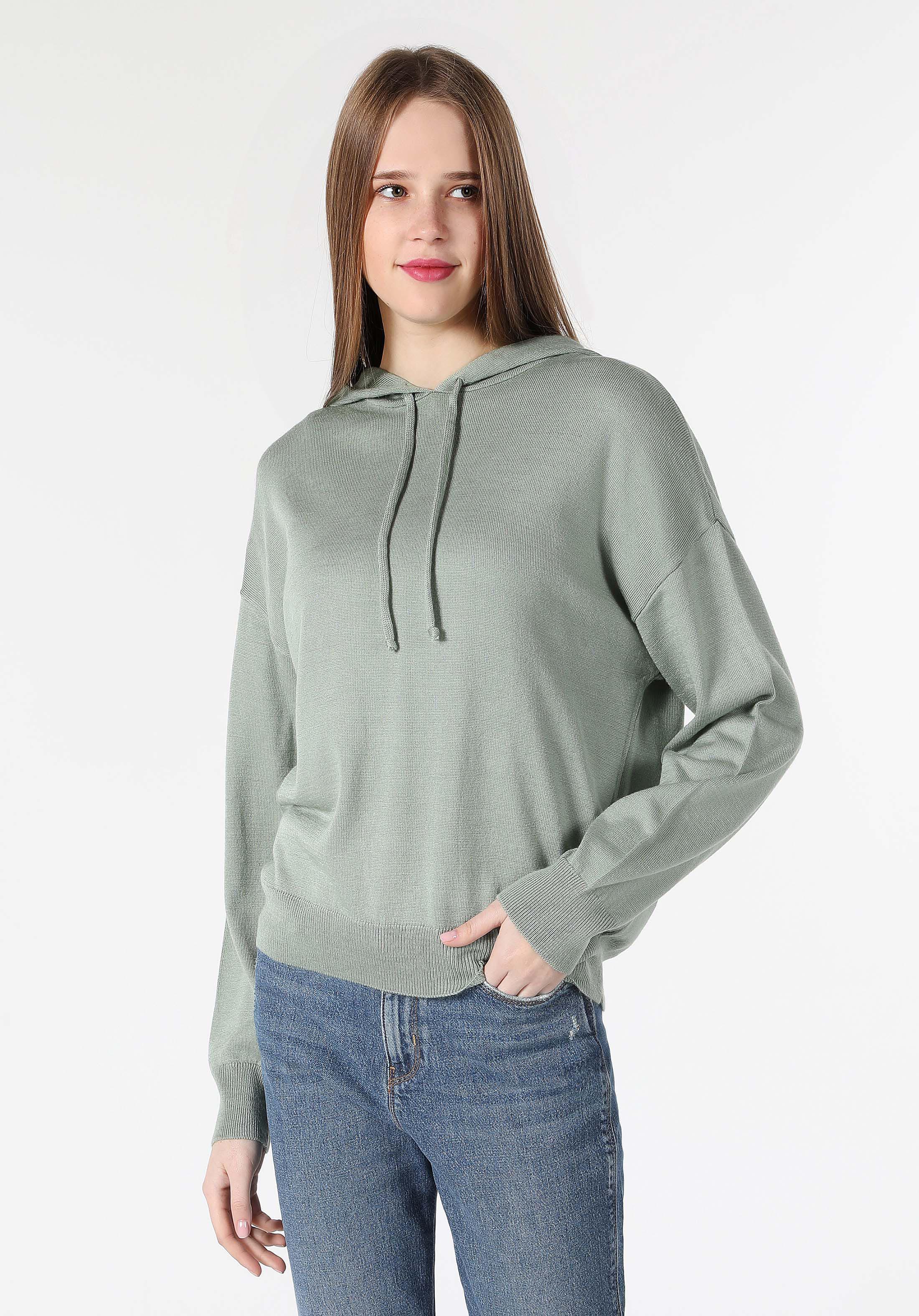 Afișați detalii pentru Pulover De Dama Verde Regular Fit  Cl1061030