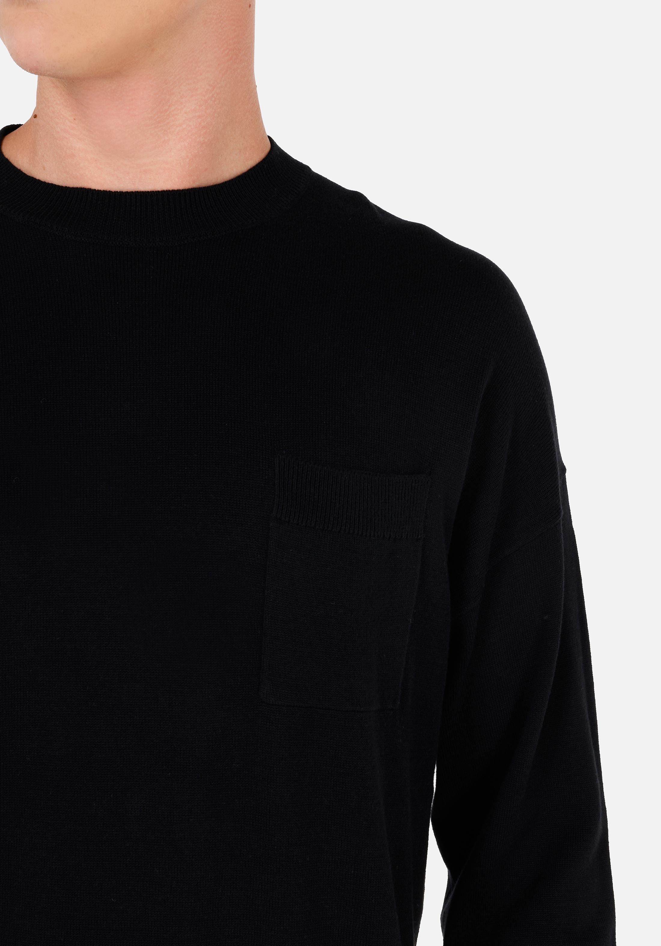 Afișați detalii pentru Pulover De Barbati Negru Comfort Fit  Cl1071055