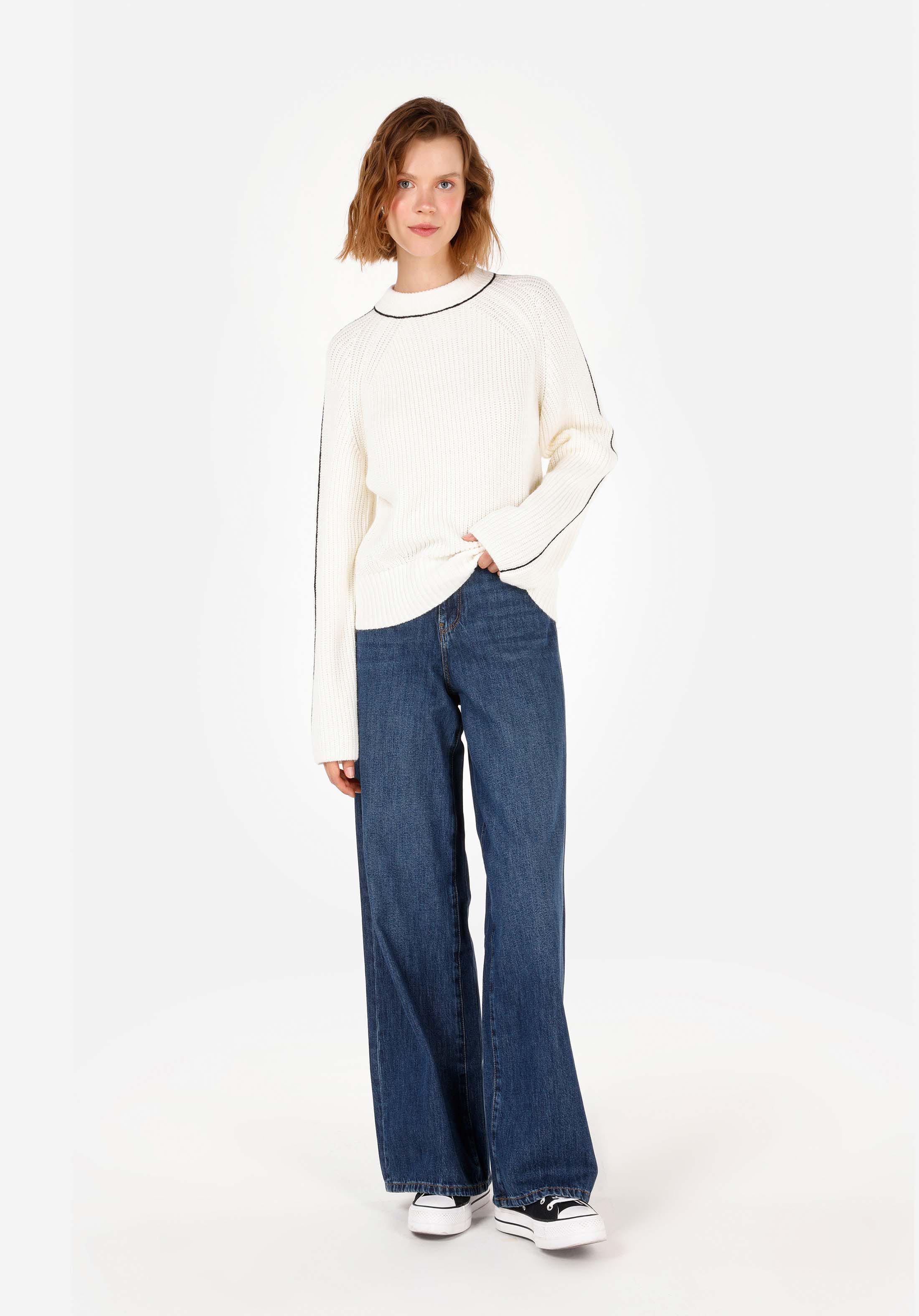 Afișați detalii pentru Pulover De Dama Ecru Regular Fit  Cl1071119