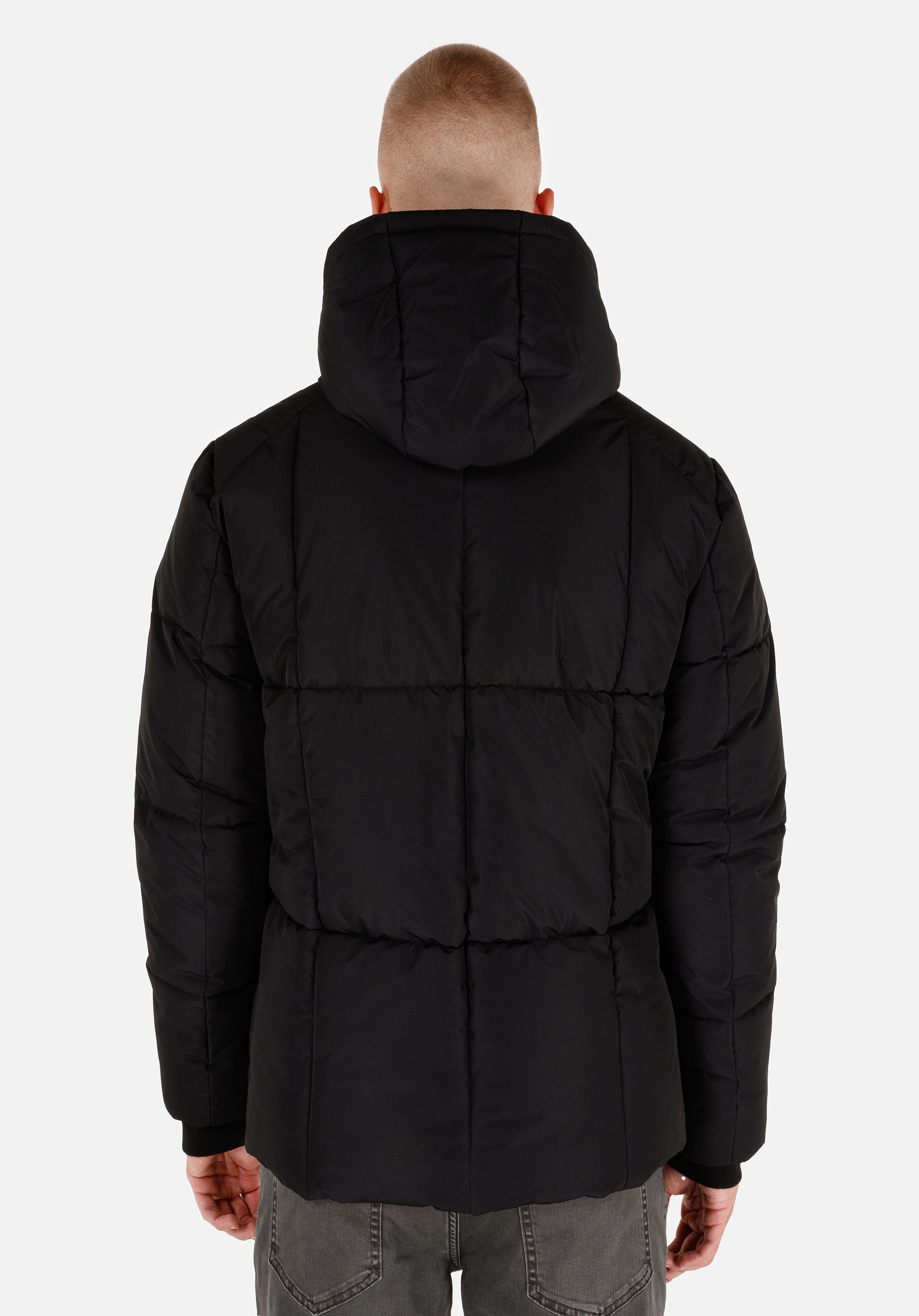 Afișați detalii pentru Palton Negru Pentru Bărbați Slim Fit