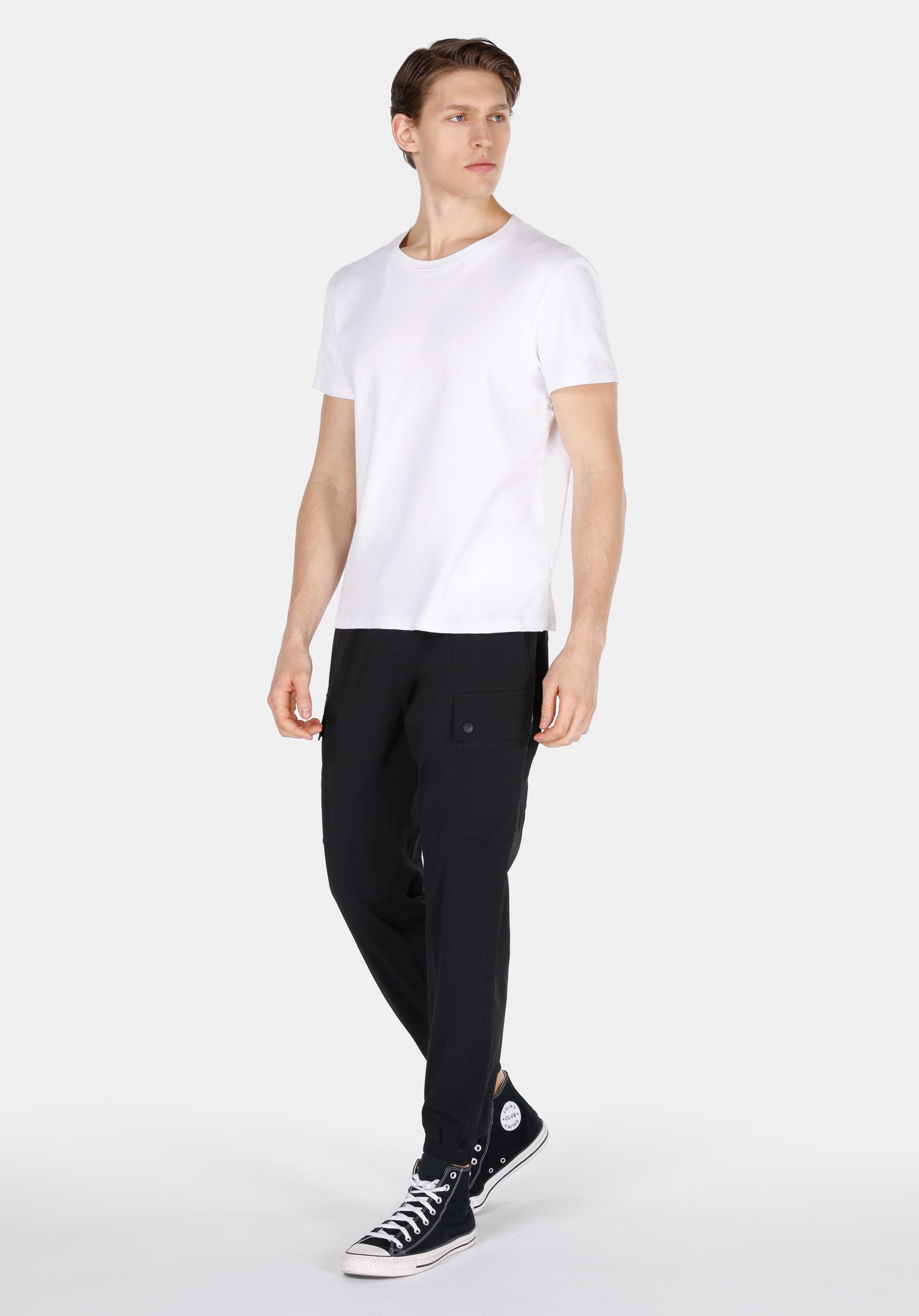 Afișați detalii pentru Pantaloni De Barbati Negru Slim Fit  Cl1073571