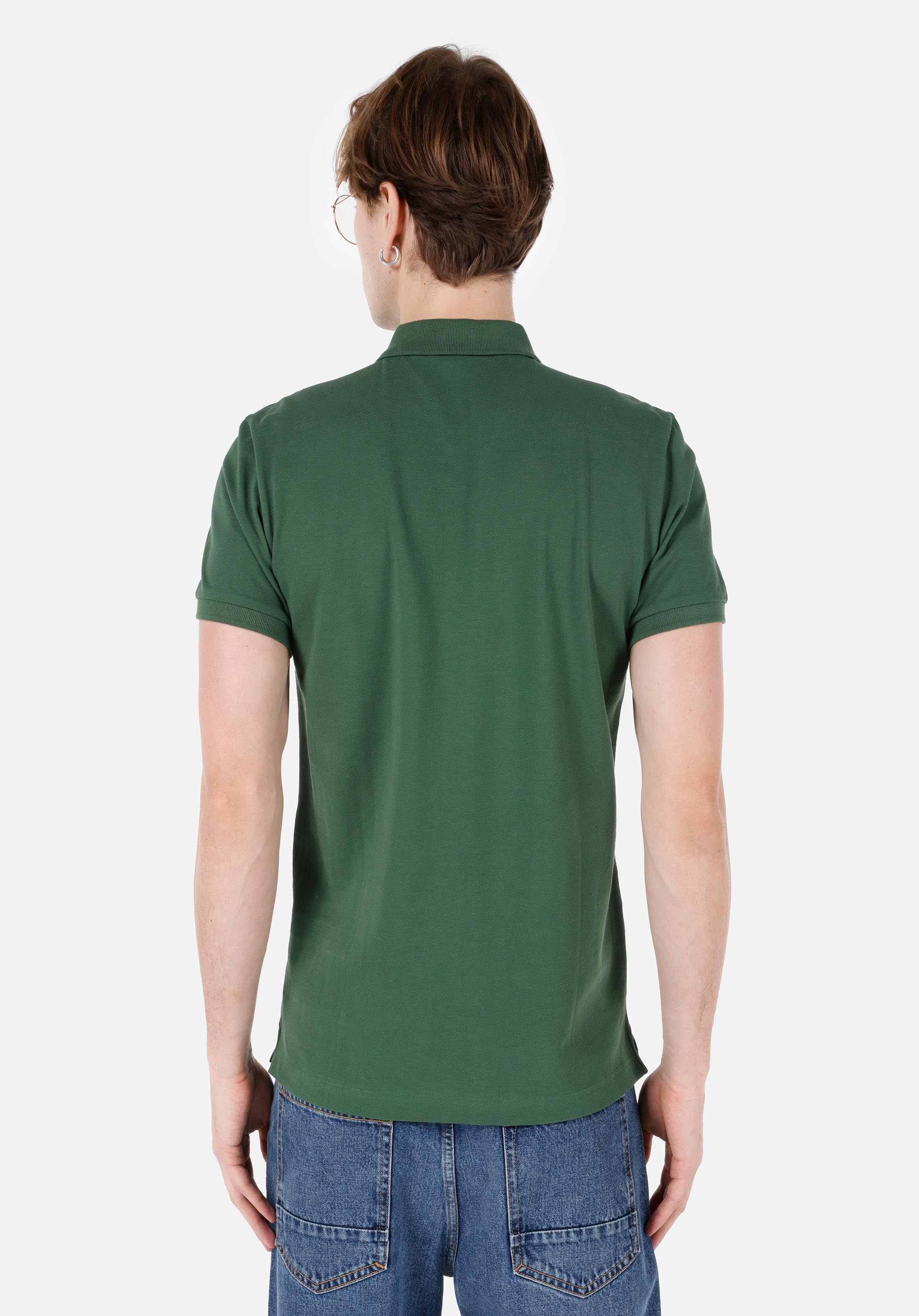 Afișați detalii pentru Tricou Polo Cu Maneca Scurta De Barbati Verde Classic Fit  Cltkttshm0766200