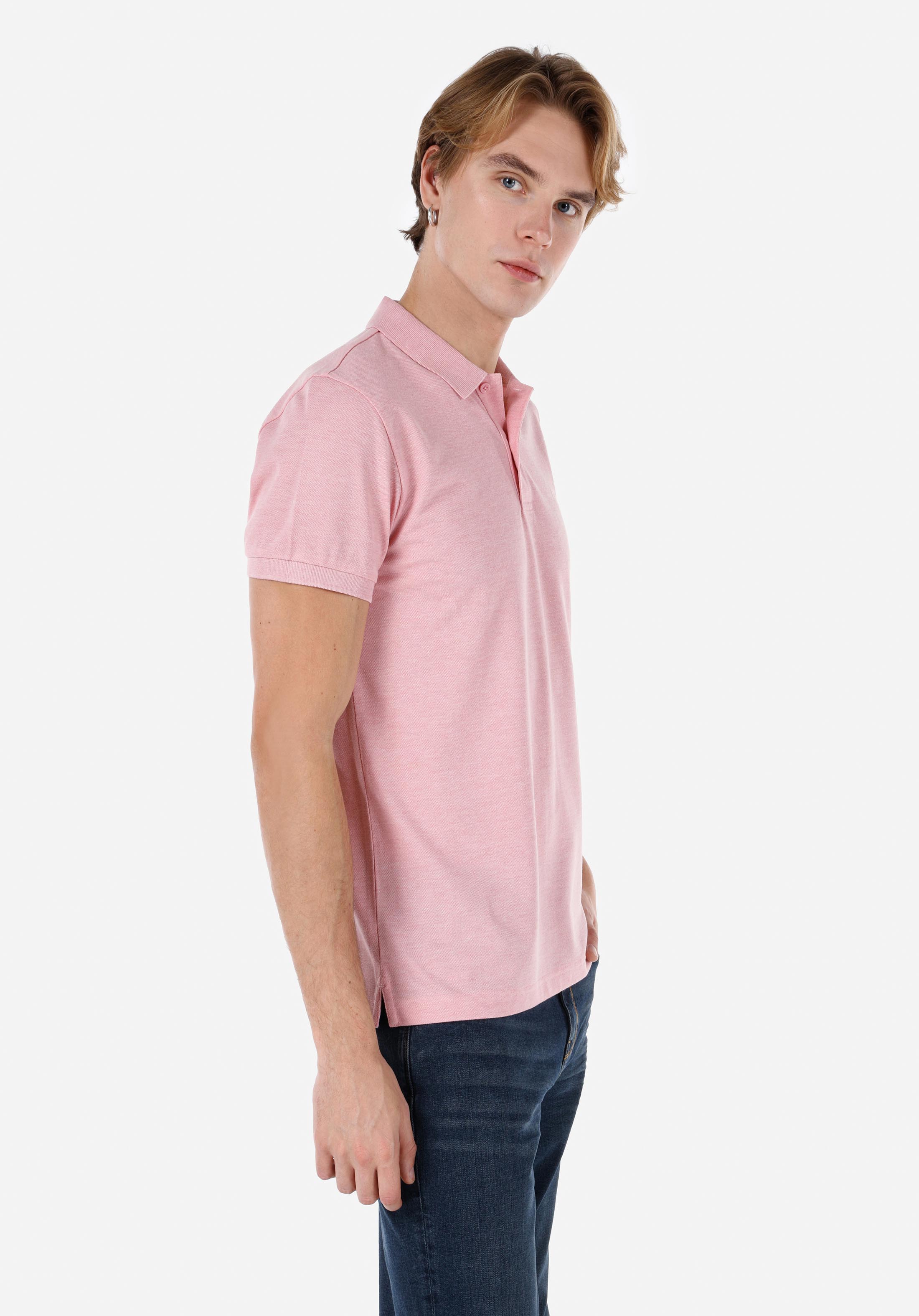 Afișați detalii pentru Tricou Polo Cu Maneca Scurta De Barbati Roz Classic Fit  Cltkttshm0766200