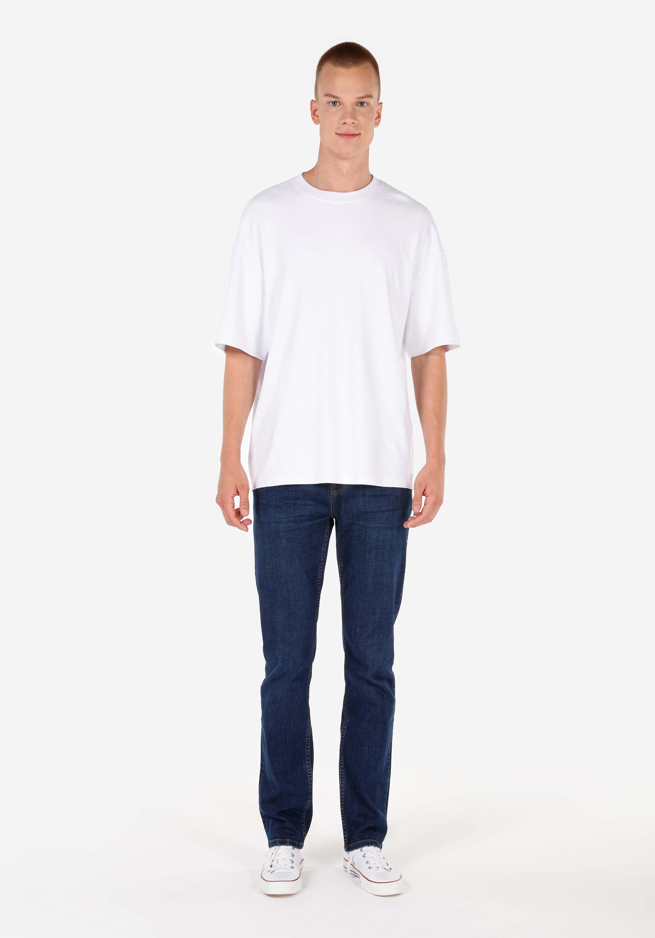 Afișați detalii pentru Pantaloni De Barbati Denim Straight Fit 044 Karl Cl1071251