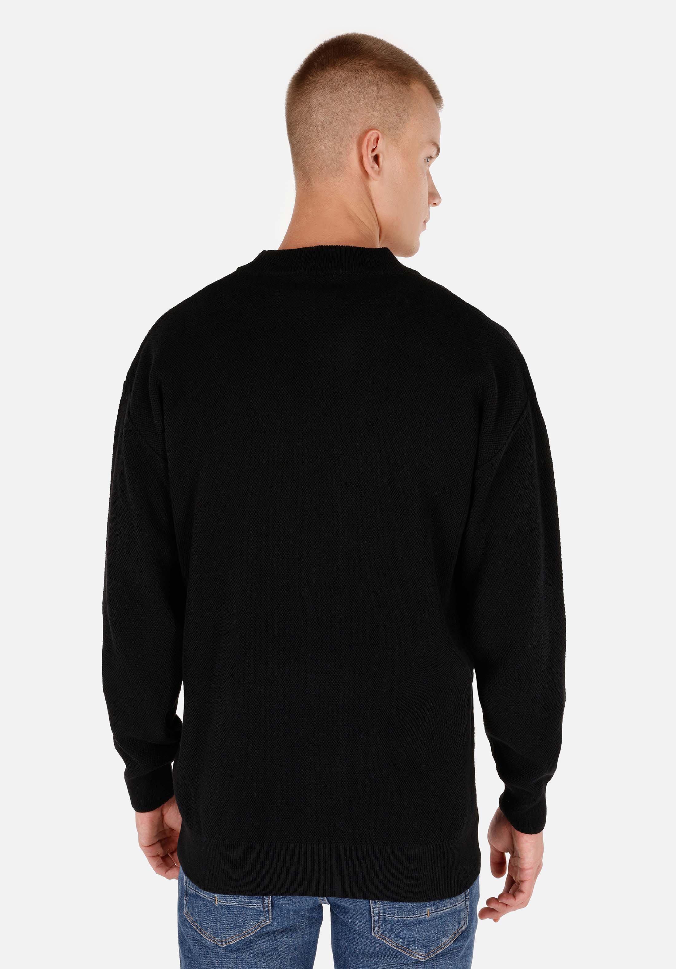 Afișați detalii pentru Cardigan De Barbati Negru Comfort Fit  Cl1071261