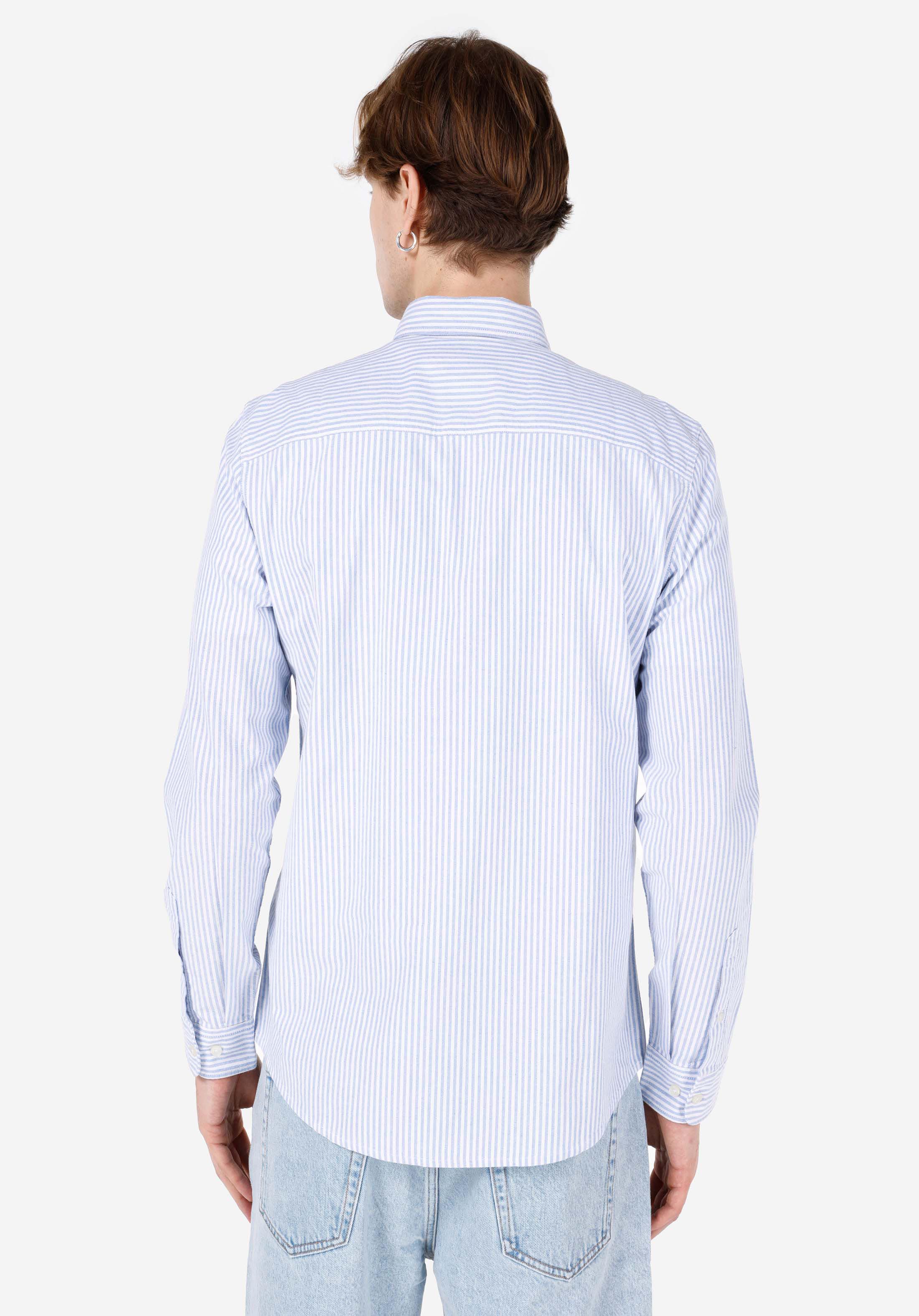 Afișați detalii pentru Camasa Cu Maneca Lunga De Barbati Albastru Slim Fit  Cl1066850