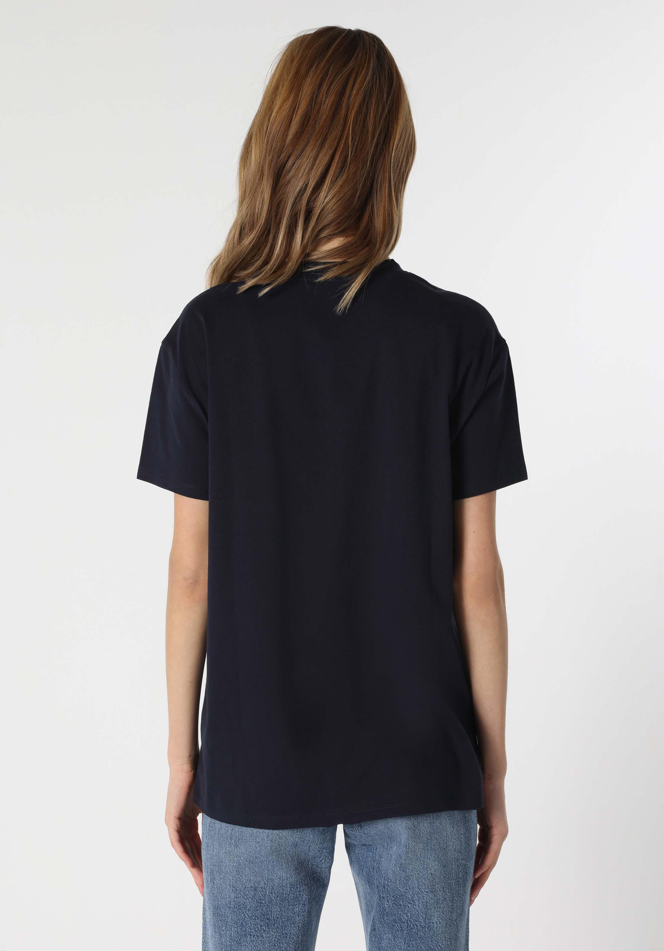 Afișați detalii pentru Tricou Cu Maneca Scurta De Dama Albastru Marin Comfort Fit  Cl1063352