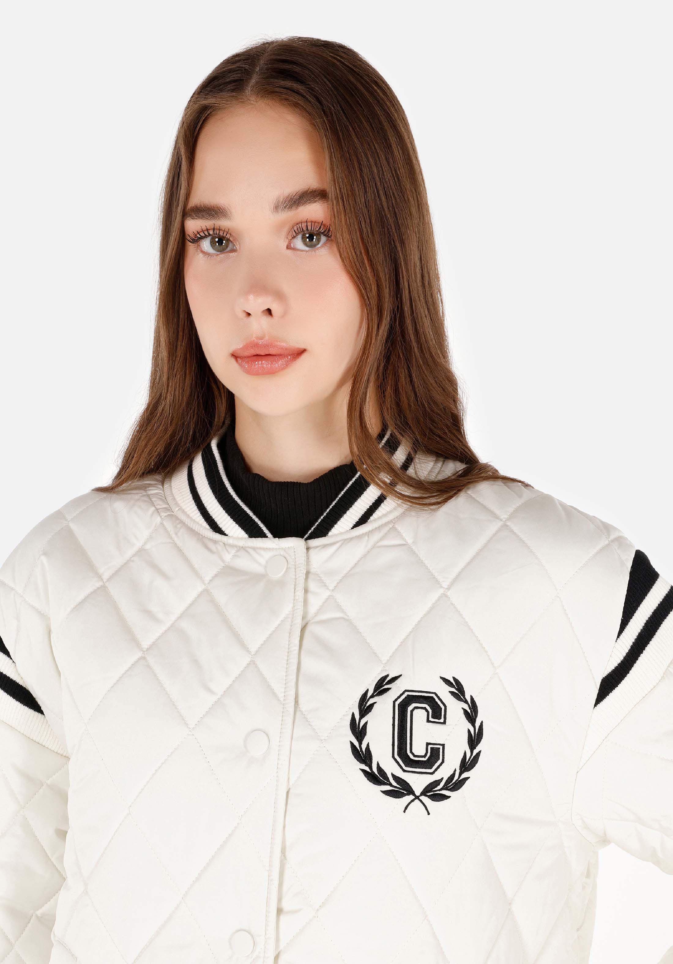 Afișați detalii pentru Palton Alb Pentru Femei Cu Decolteu În V Regular Fit