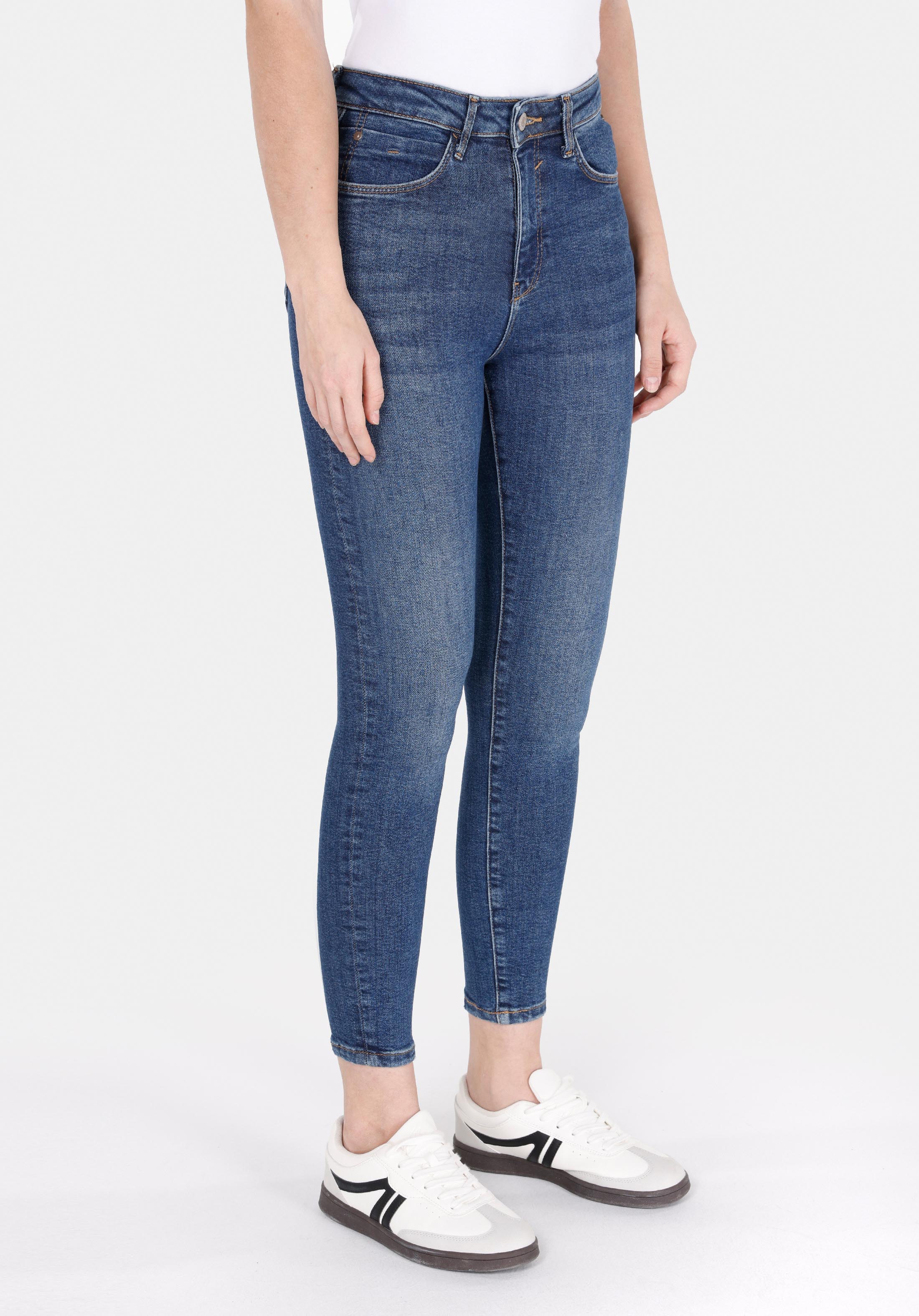 Afișați detalii pentru Pantaloni De Dama Albastru Skinny Fit 760 Diana Cl1072247