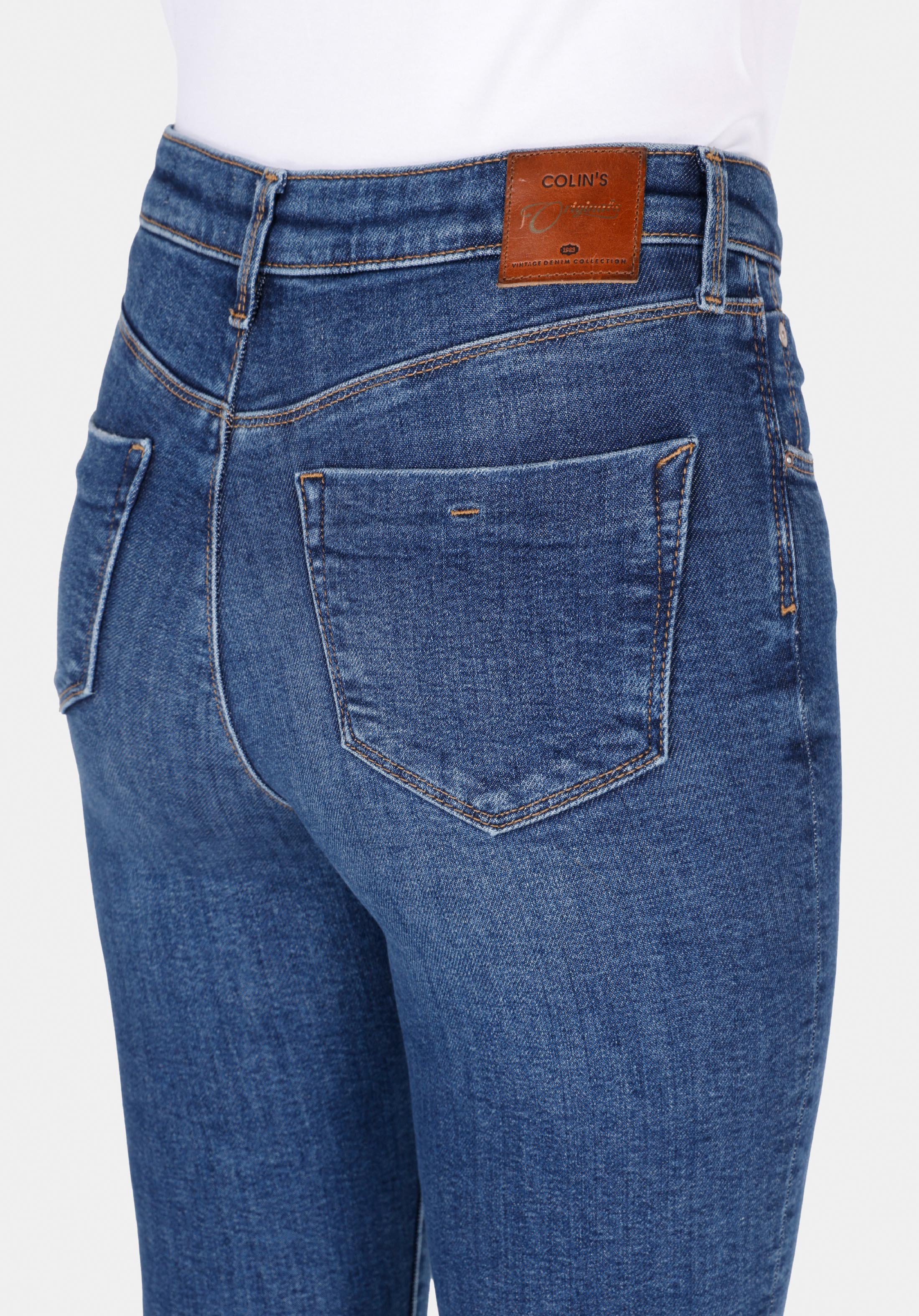 Afișați detalii pentru Pantaloni De Dama Albastru Skinny Fit 760 Diana Cl1072247
